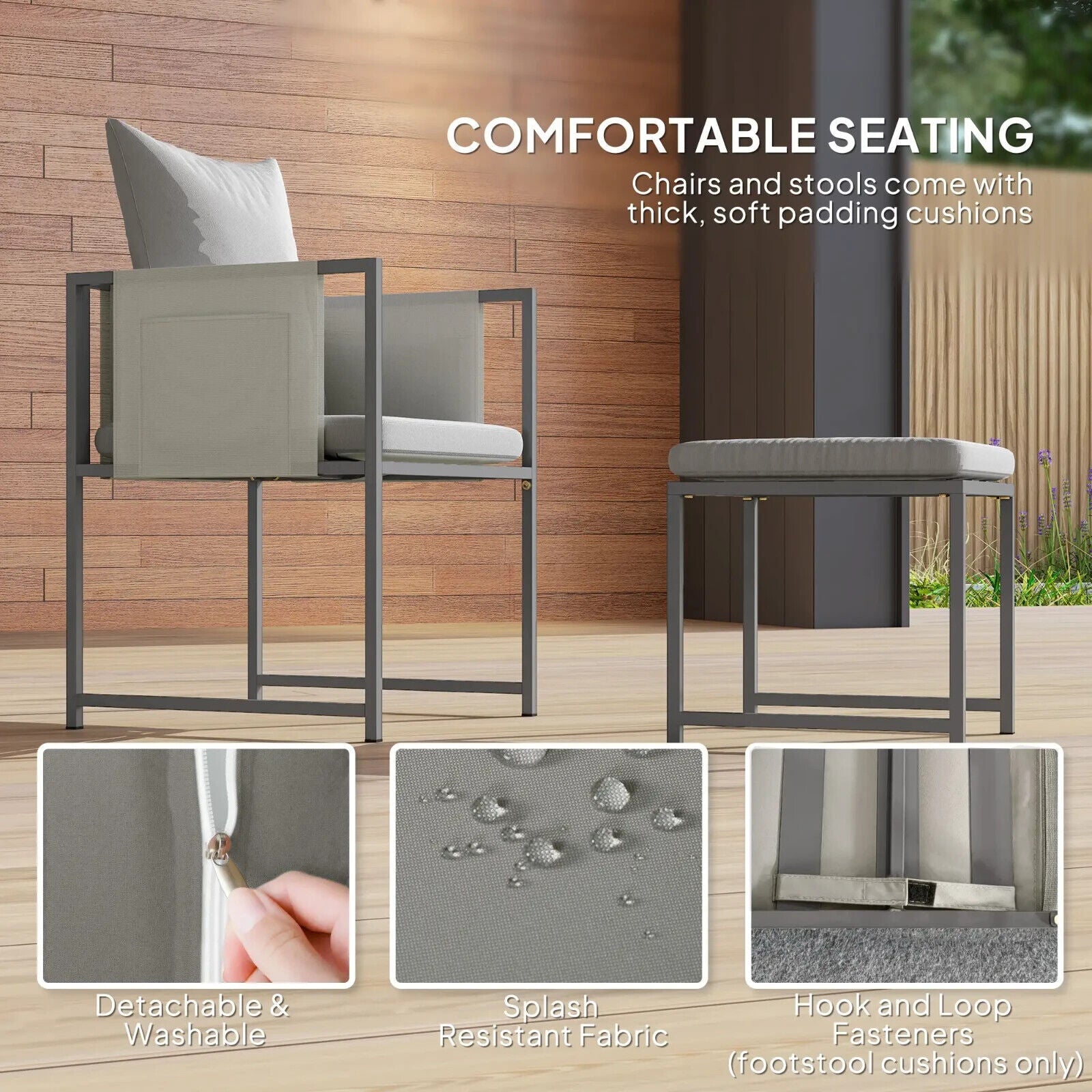 9 Pcs Cube Garden Dining Set 8 Seat Outdoor Furniture w/ Cushion Table and Chair - Home and Garden Furniture Shop - #rustic - furniture#