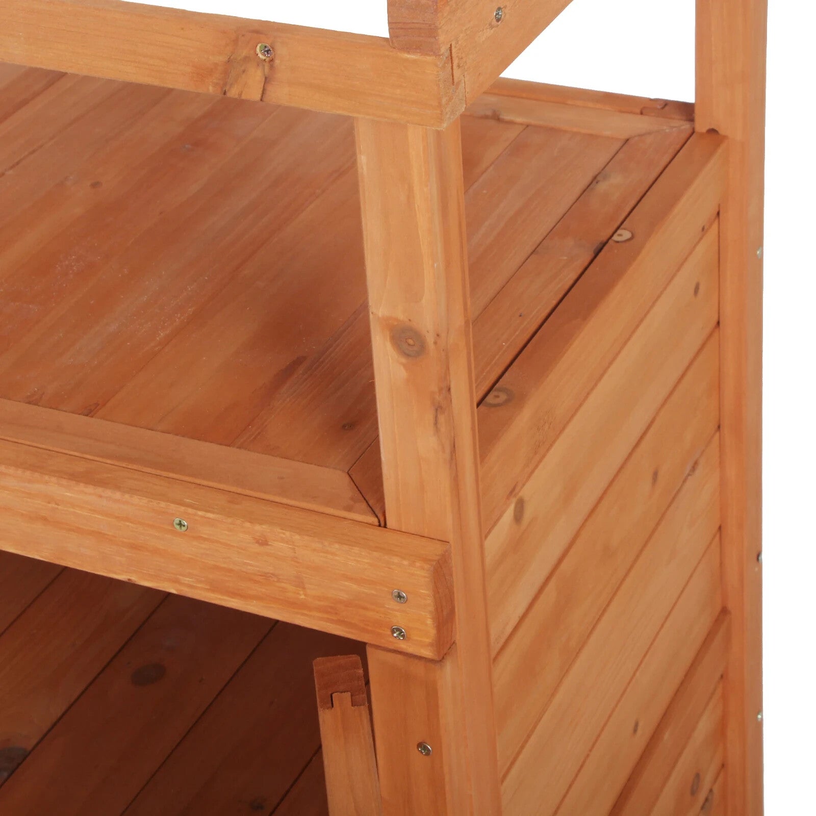 98 x 47 x 105cm Wooden Potting Bench Table with Storage Cabinet and Metal Top - Home and Garden Furniture Shop - rustic - furniture