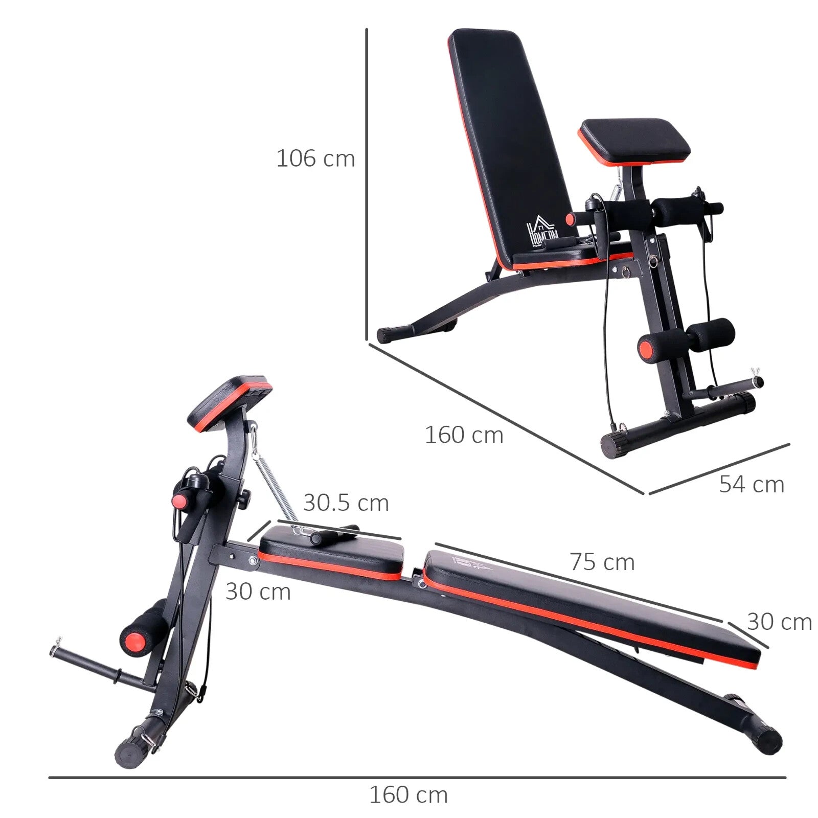 Adjustable Foldable Dumbbell Bench Home Gym Weight Training Equipment Incline - Home and Garden Furniture Shop - rustic - furniture