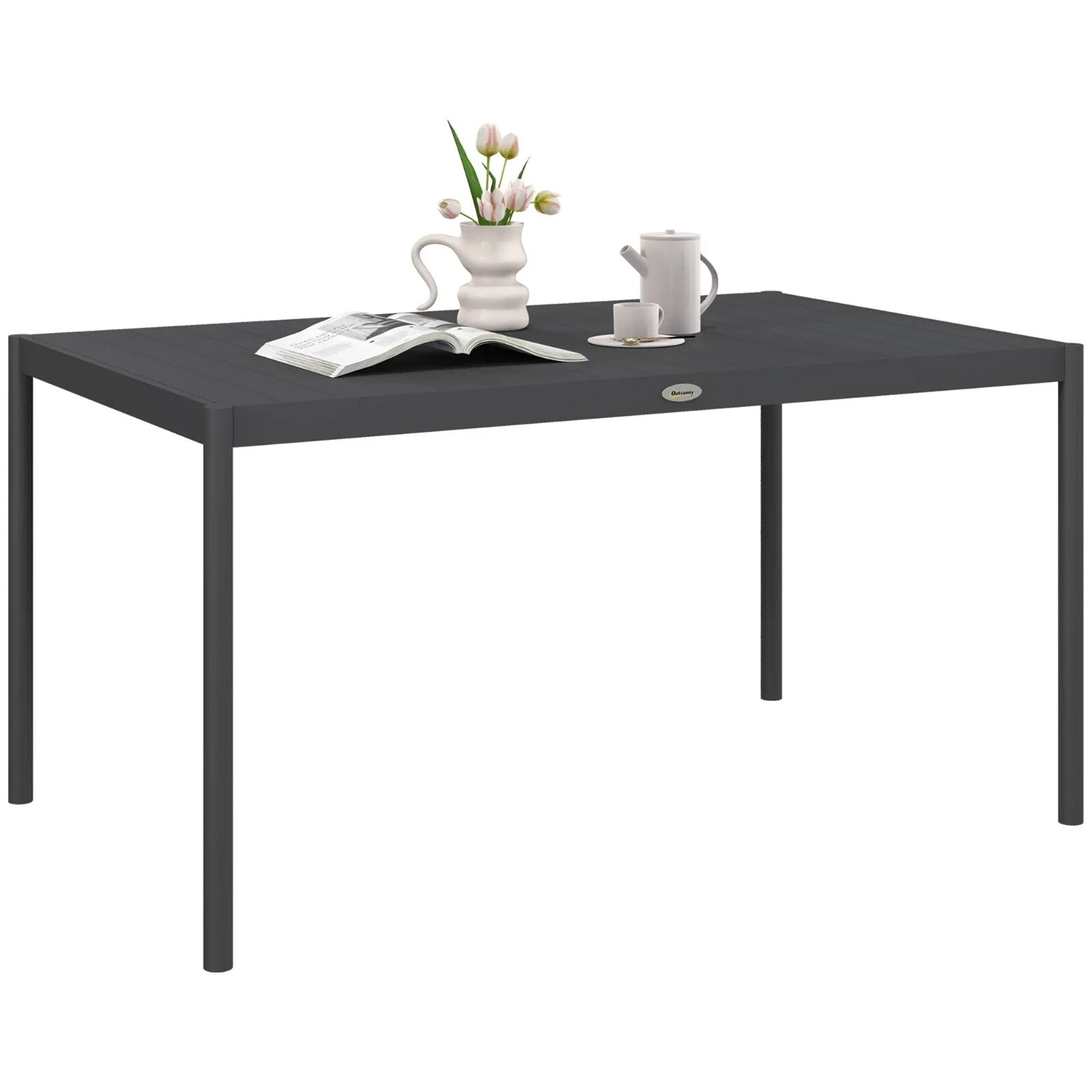 Aluminium Frame Garden Dining Table for Patio Decking or Outdoor Entertaining - Home and Garden Furniture Shop - rustic - furniture