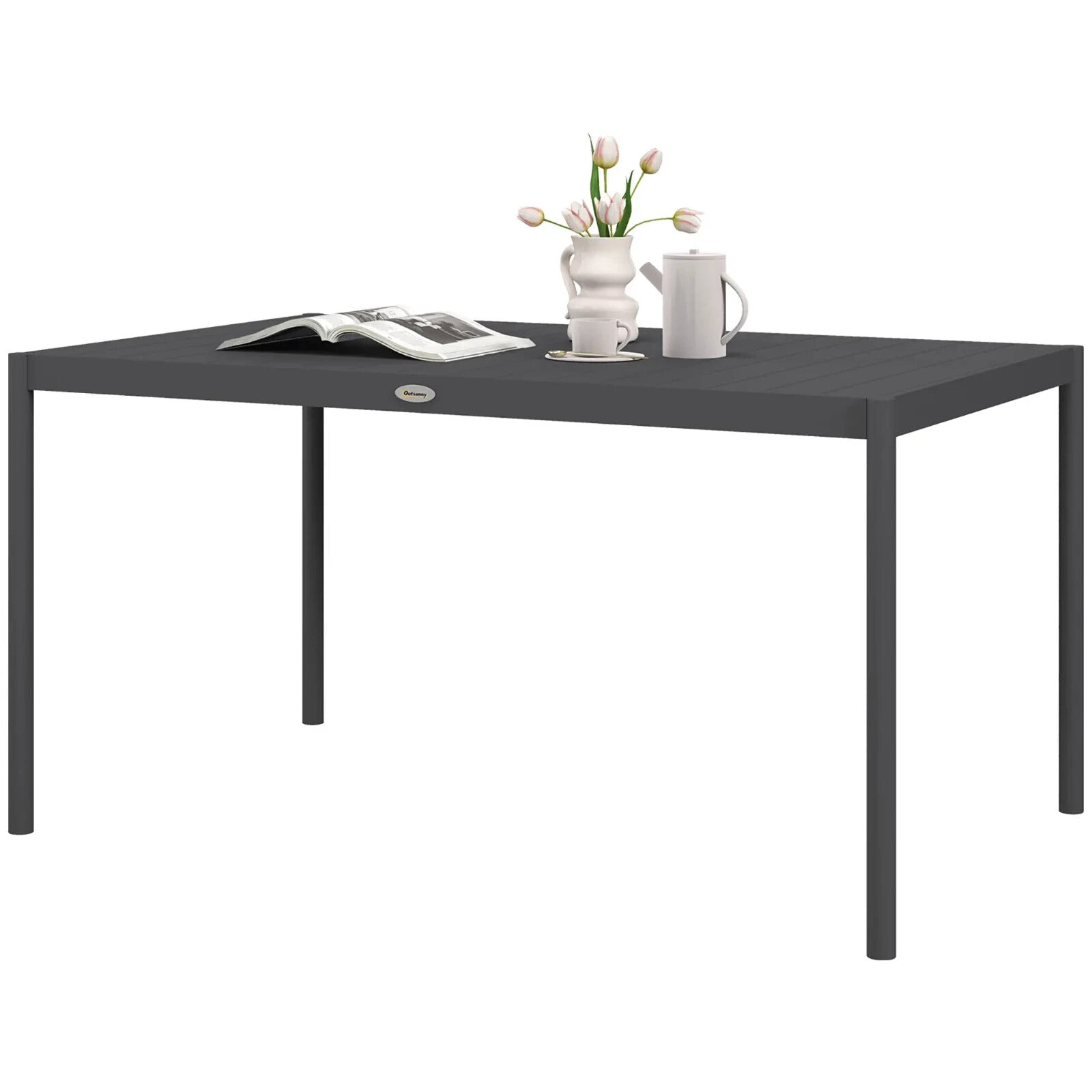 Aluminium Frame Garden Dining Table for Patio Decking or Outdoor Entertaining - Home and Garden Furniture Shop - rustic - furniture