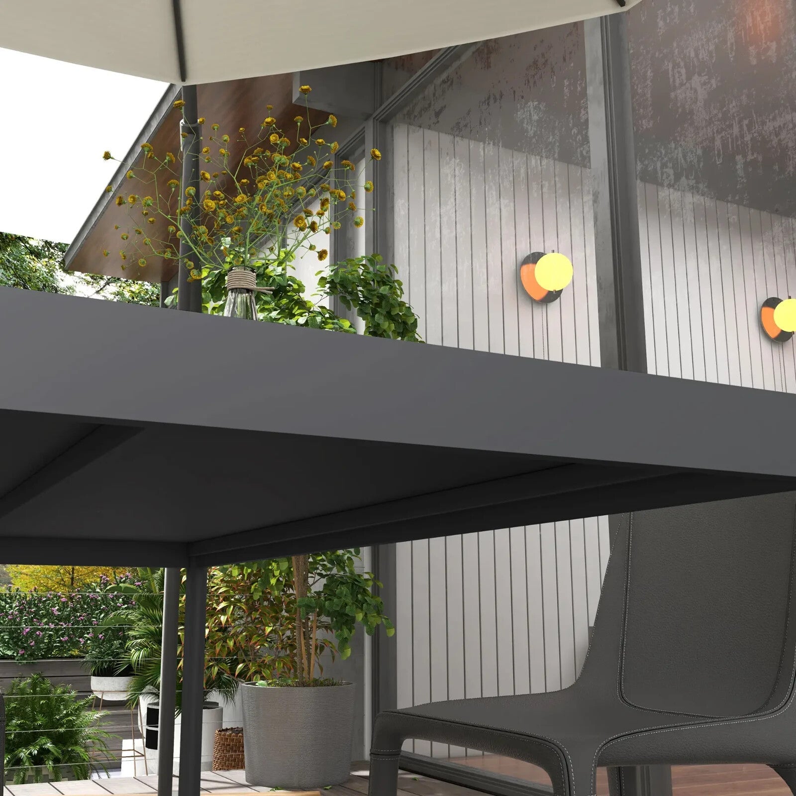 Aluminium Frame Garden Dining Table for Patio Decking or Outdoor Entertaining - Home and Garden Furniture Shop - rustic - furniture