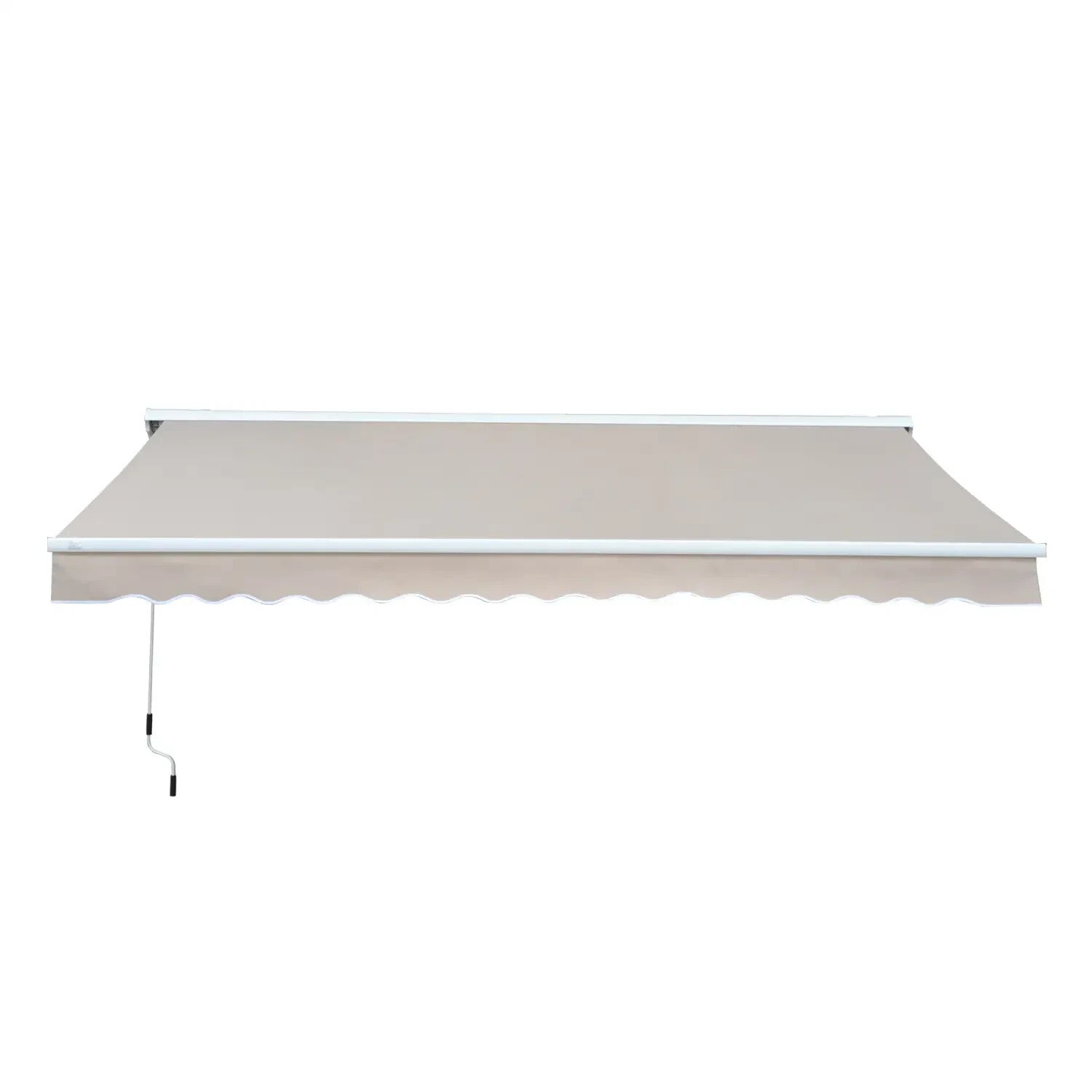 Awning Retractable Canopy Manual/Electric Rectangular Patio Shelter Cream White - Home and Garden Furniture Shop - rustic - furniture