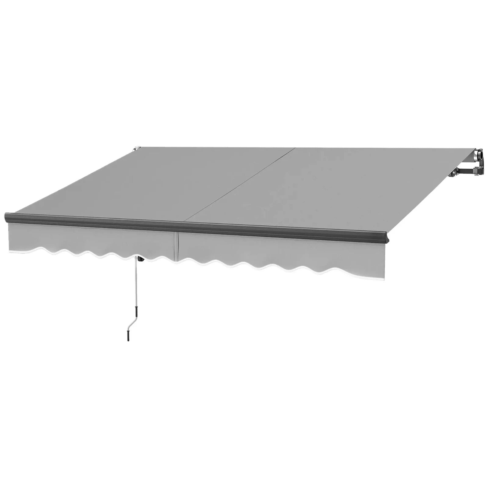 Awning Retractable Sun Shade Canopy with Remote Control & Electric Light Grey - Home and Garden Furniture Shop - #rustic - furniture#