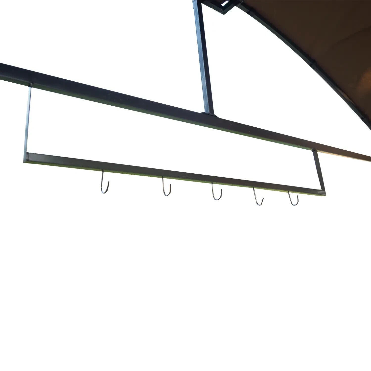 BBQ Gazebo Garden Canopy Tent Metal Frame Shelter for Cooking or Smoking Brown - Home and Garden Furniture Shop - rustic - furniture