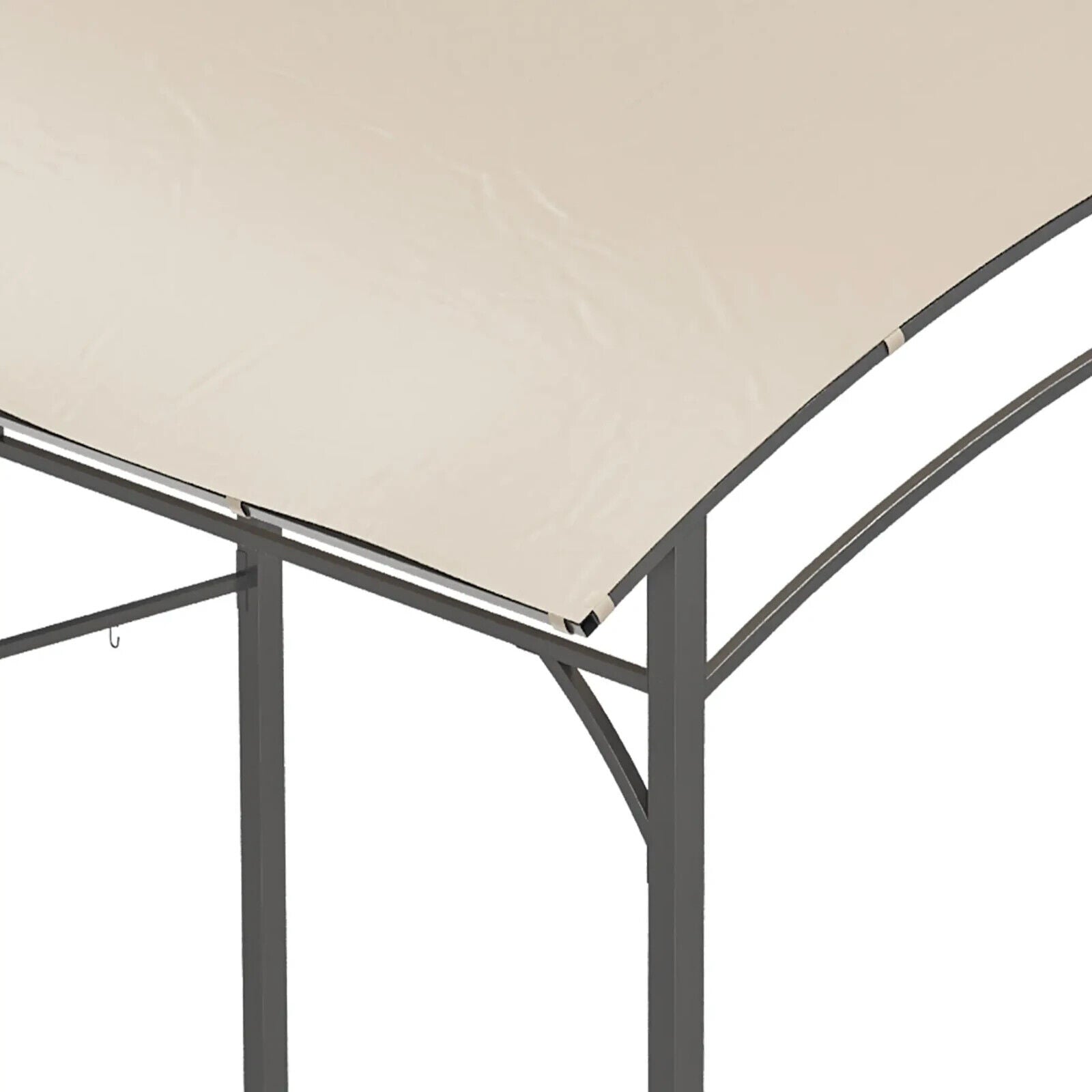 BBQ Gazebo Tent Outdoor BBQ Cooking Shelter 2.2 x 1.5 m Sun Shade Canopy Beige - Home and Garden Furniture Shop - #rustic - furniture#