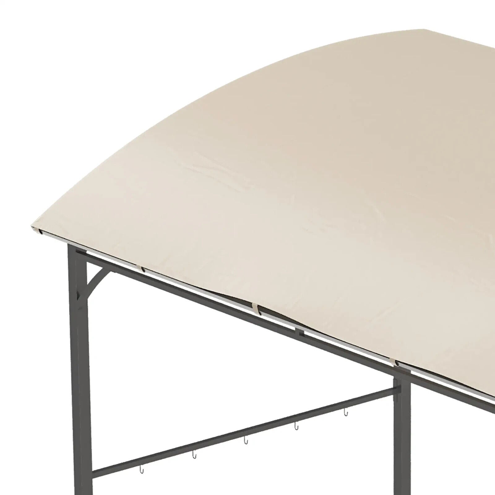 BBQ Gazebo Tent Outdoor BBQ Cooking Shelter 2.2 x 1.5 m Sun Shade Canopy Beige - Home and Garden Furniture Shop - #rustic - furniture#