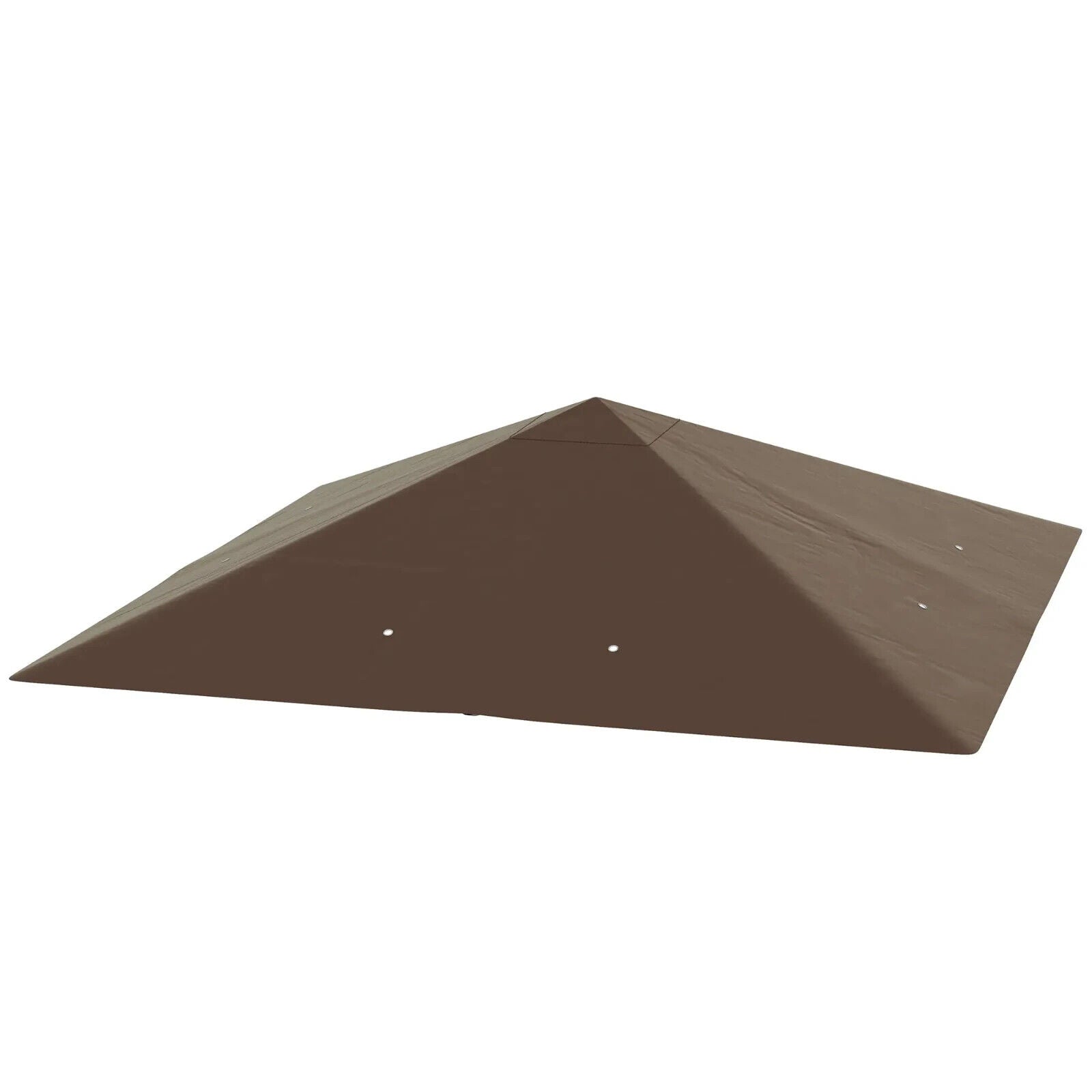 Brown Replacement Gazebo Canopy Cover with Drain Holes for 3 x 3(m) Gazebo Frame - Home and Garden Furniture Shop - #rustic - furniture#