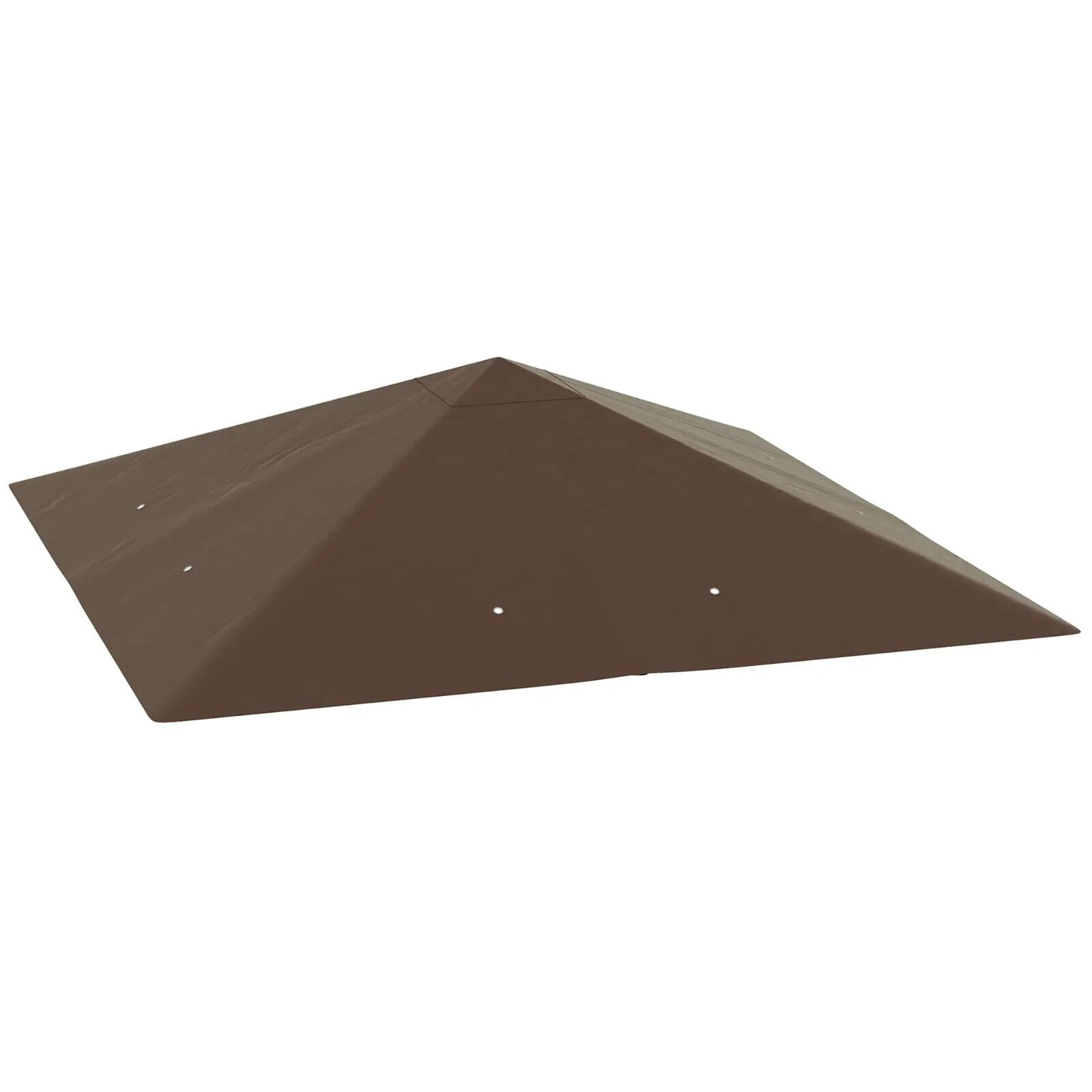 Brown Replacement Gazebo Canopy Cover with Drain Holes for 3 x 3(m) Gazebo Frame - Home and Garden Furniture Shop - #rustic - furniture#