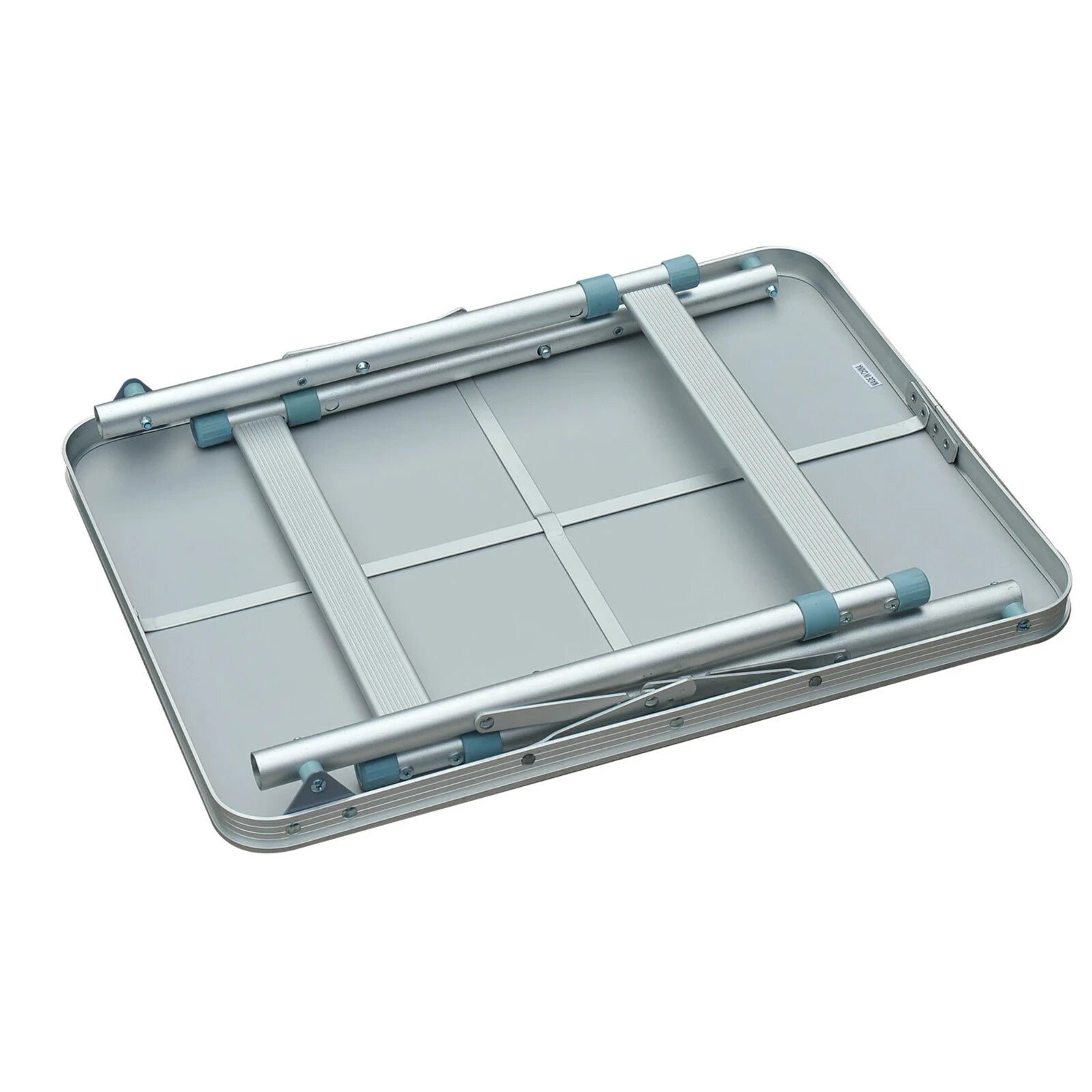 Camping Table Foldable with Builtin Carry Handles & Adjustable Legs Silver - Home and Garden Furniture Shop - rustic - furniture