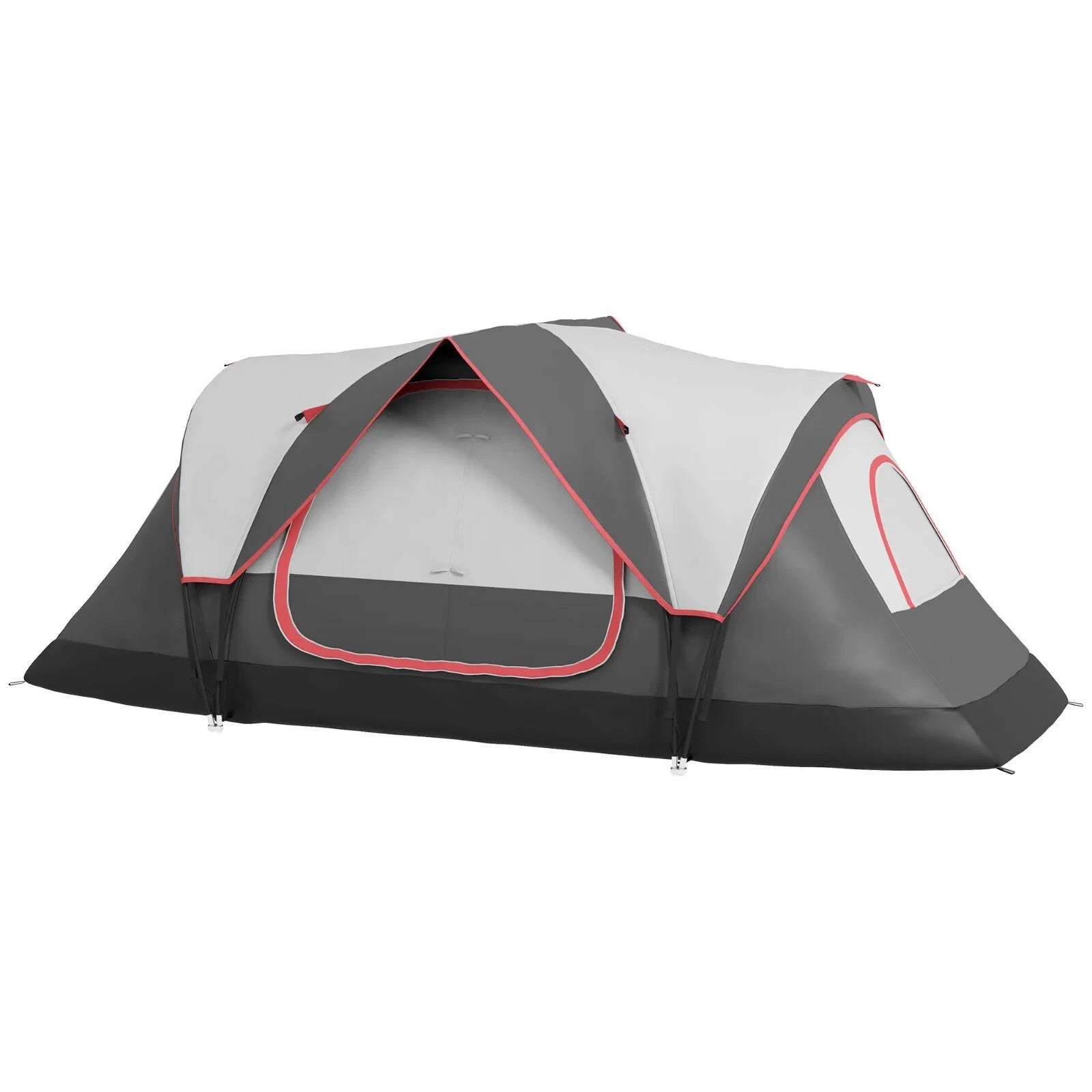 Camping Tent for 6 to 8 People with 2000mm Waterproof Rainfly and Bag for Hiking - Home and Garden Furniture Shop - rustic - furniture