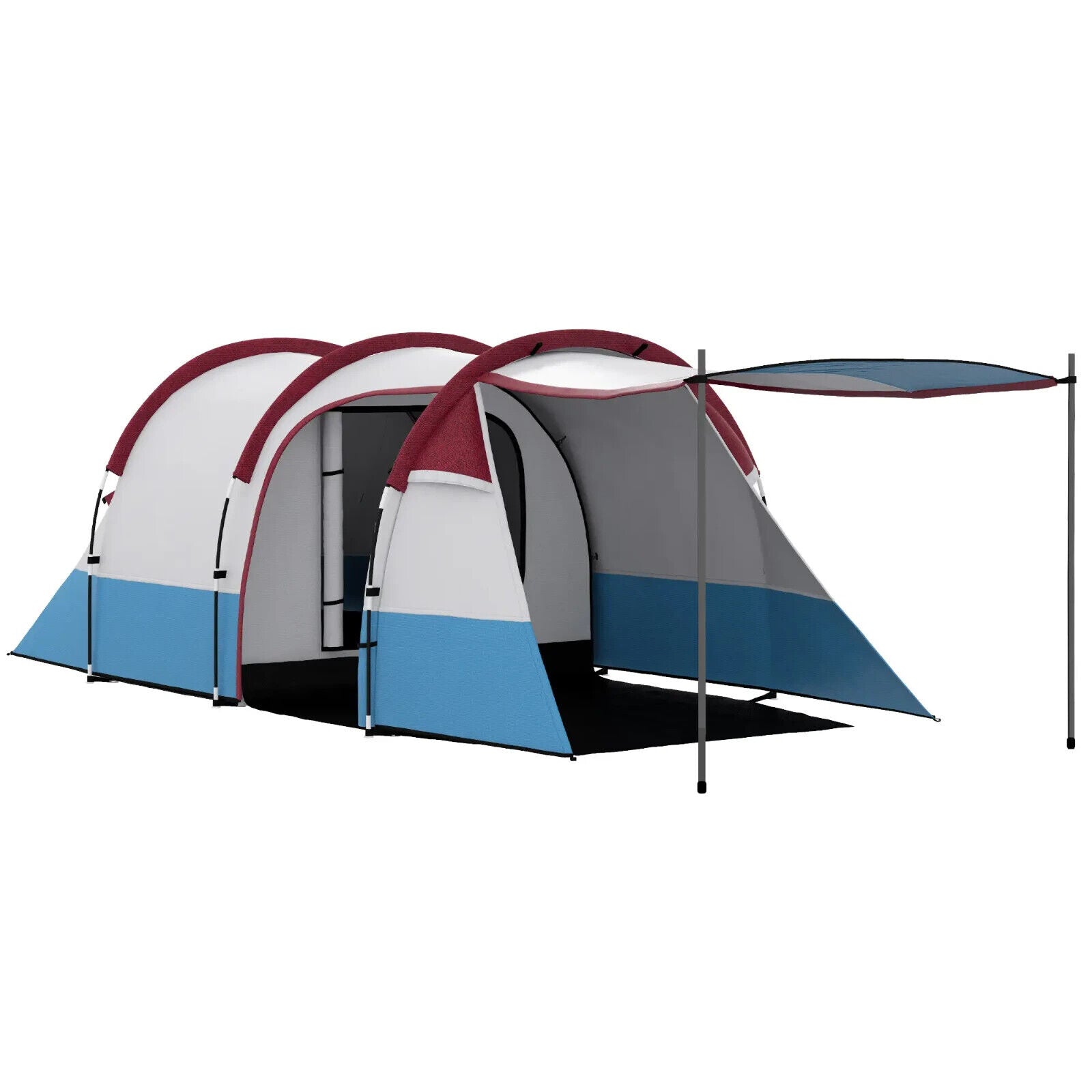 Camping Tunnel Tent w/ Bedroom Living Area Waterproof Bag for 2 to 3 Person Use - Home and Garden Furniture Shop - #rustic - furniture#