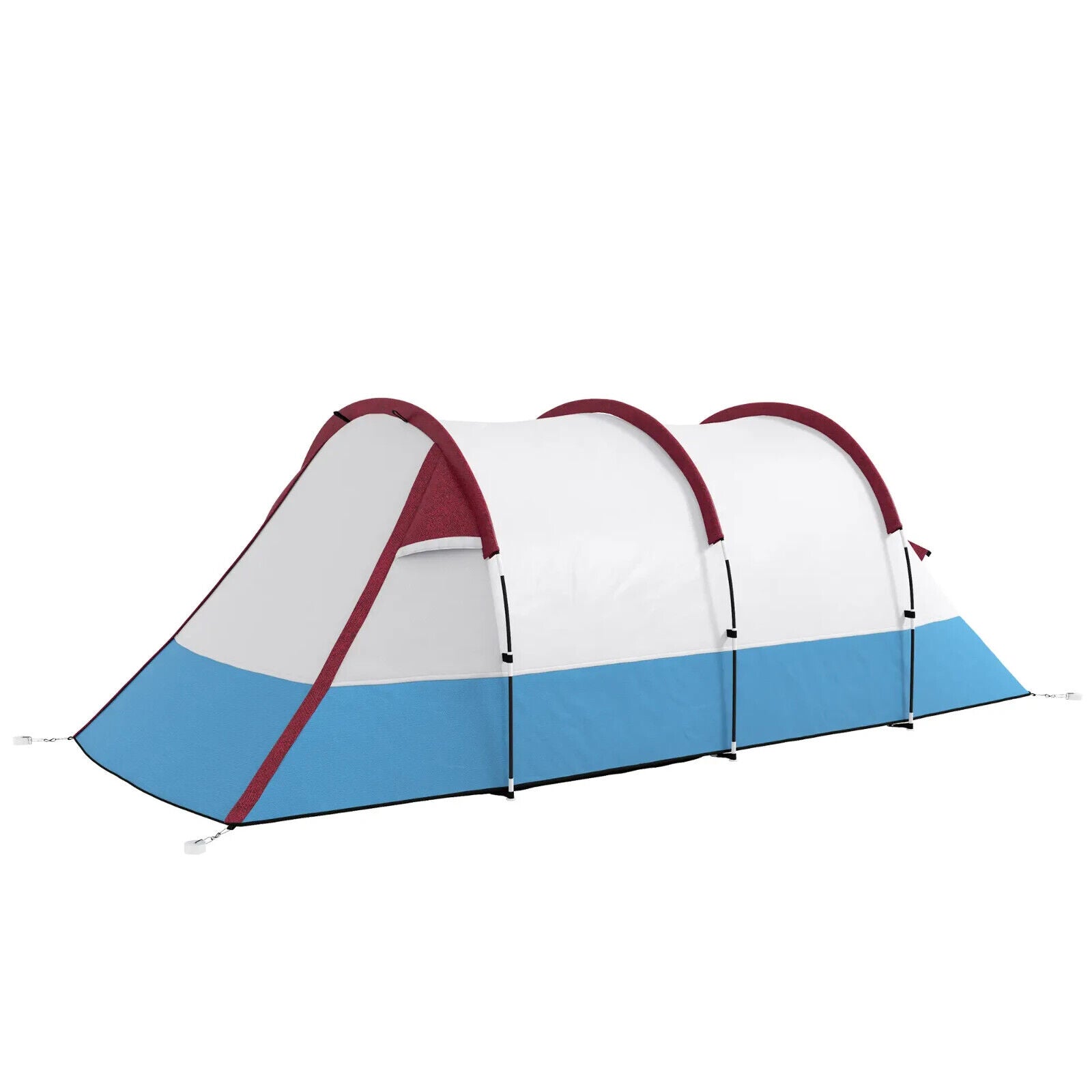 Camping Tunnel Tent w/ Bedroom Living Area Waterproof Bag for 2 to 3 Person Use - Home and Garden Furniture Shop - #rustic - furniture#