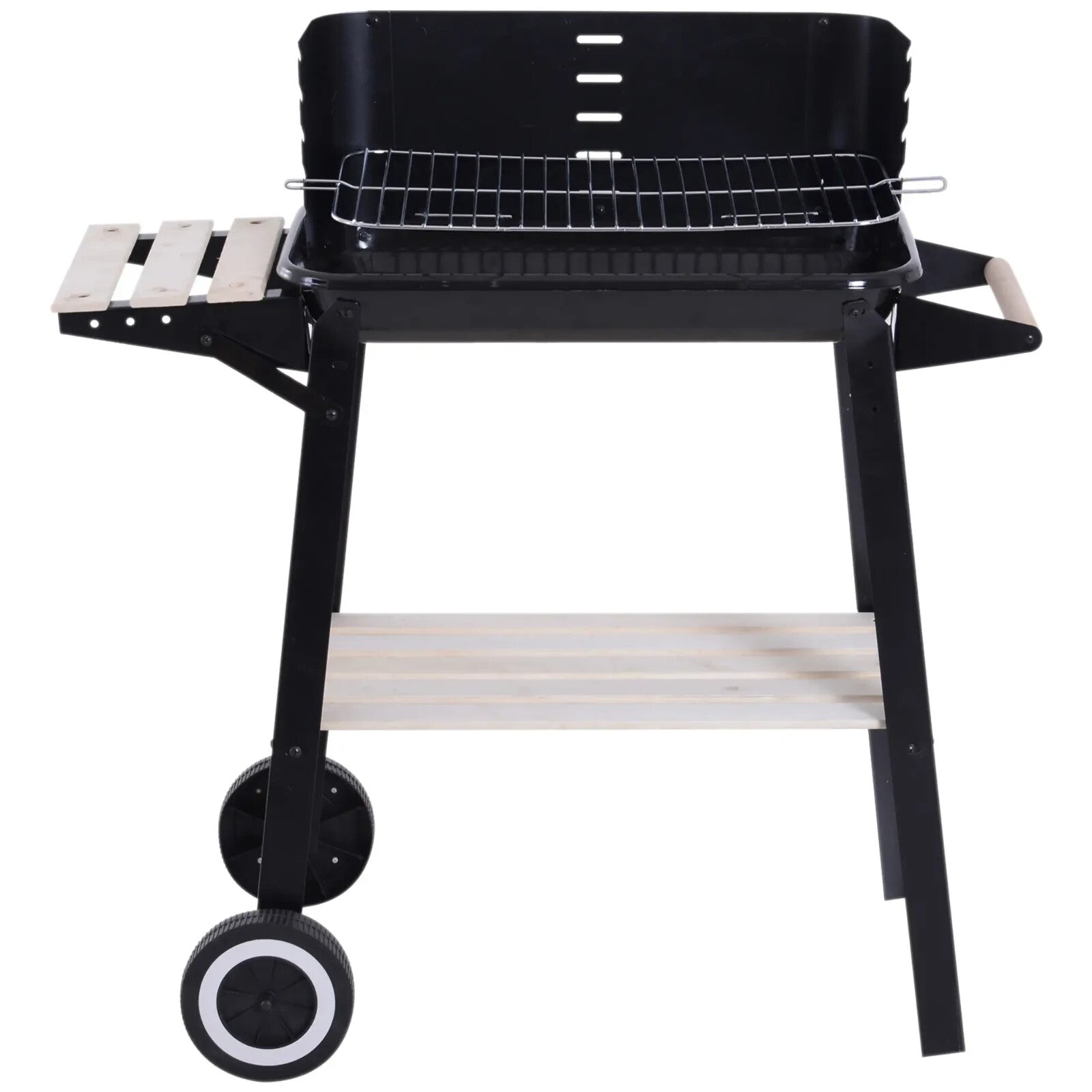 Charcoal BBQ Barbecue Grill Trolley for Outdoor Garden Patio Heating and Smoking - Home and Garden Furniture Shop - rustic - furniture