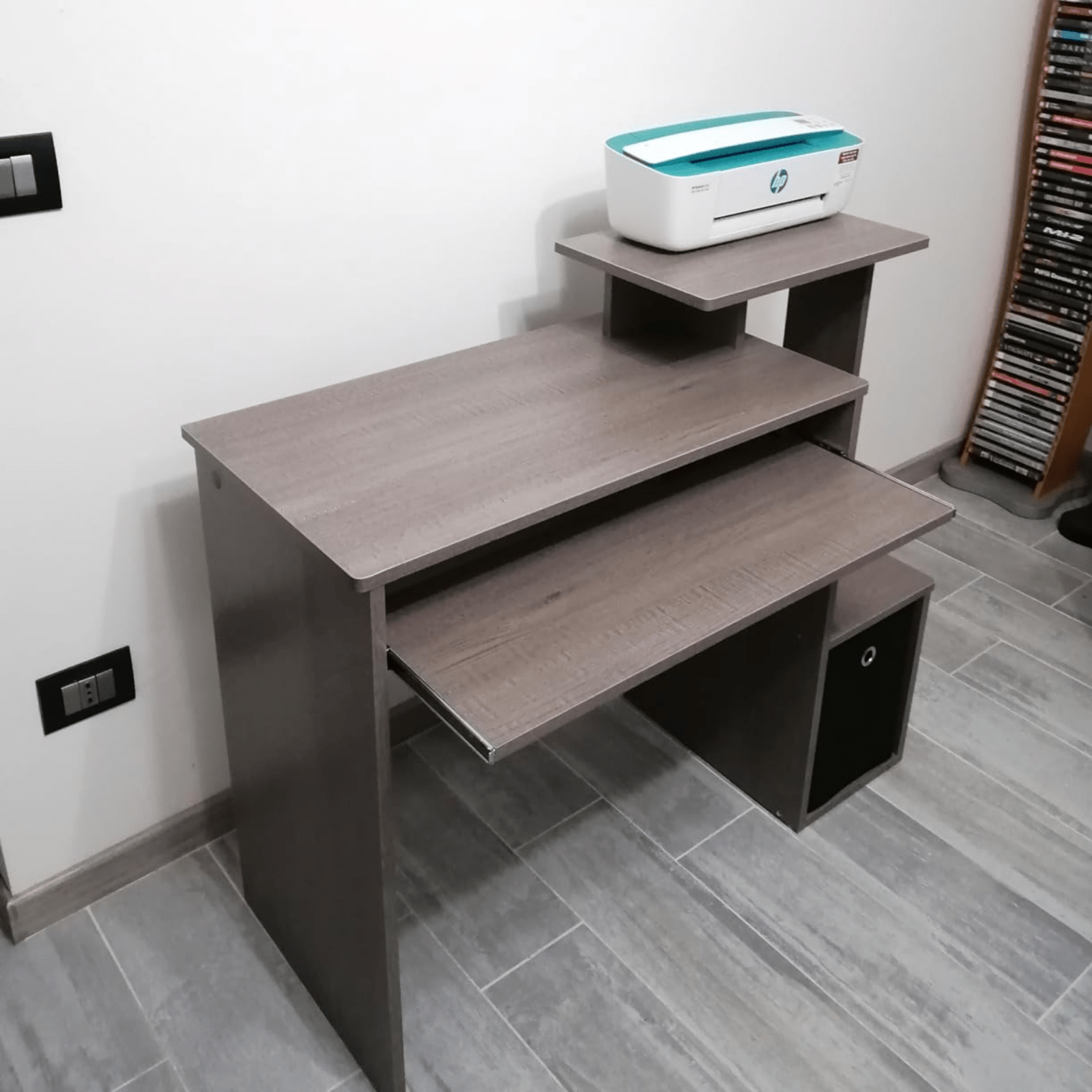 Computer Desk Shelves Home Office Study Workstation Table PC Laptop Desks Drawer - Home and Garden Furniture Shop - rustic - furniture