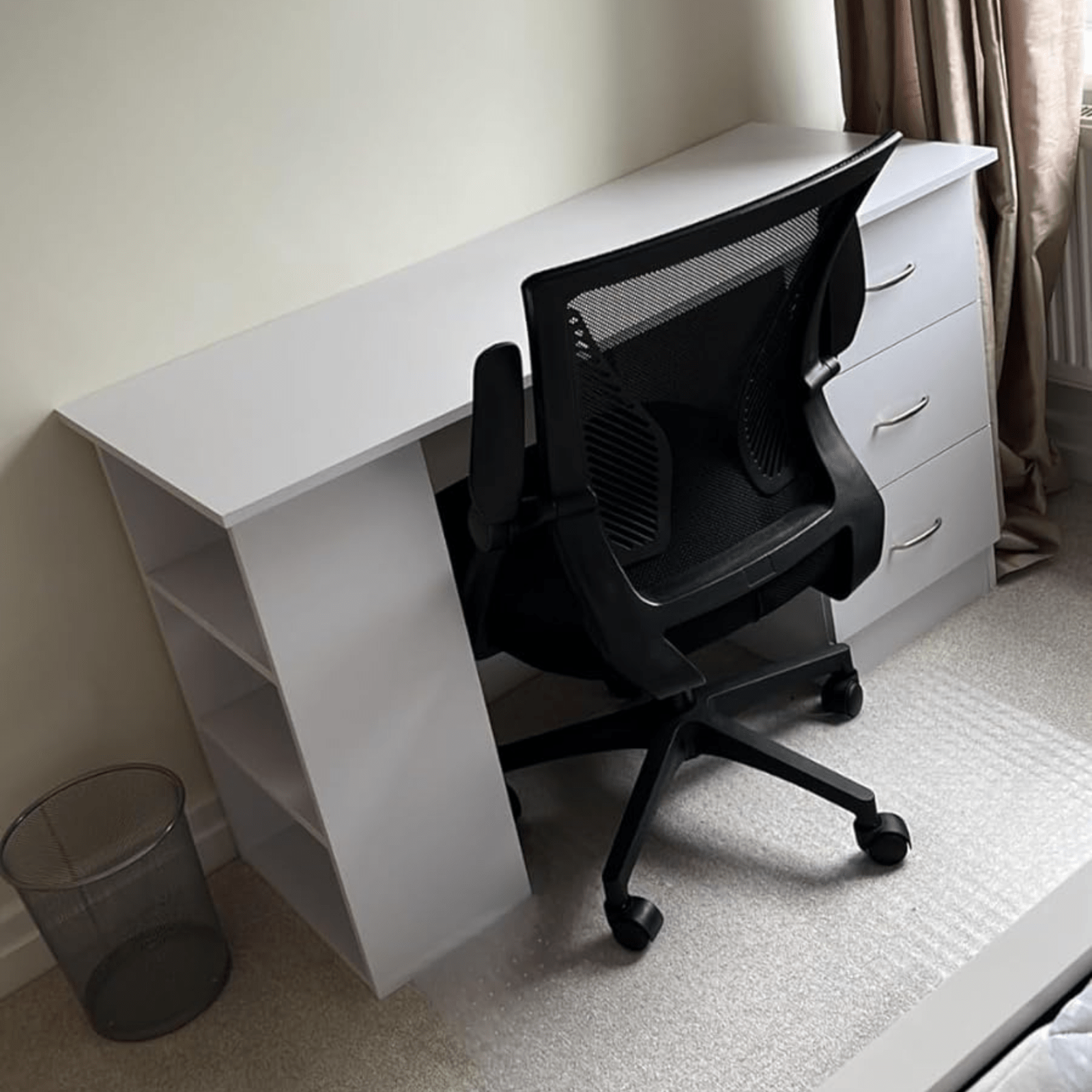 Computer Desk with Drawers Shelves PC Desk Organiser Workstation Writing Table - Home and Garden Furniture Shop - rustic - furniture