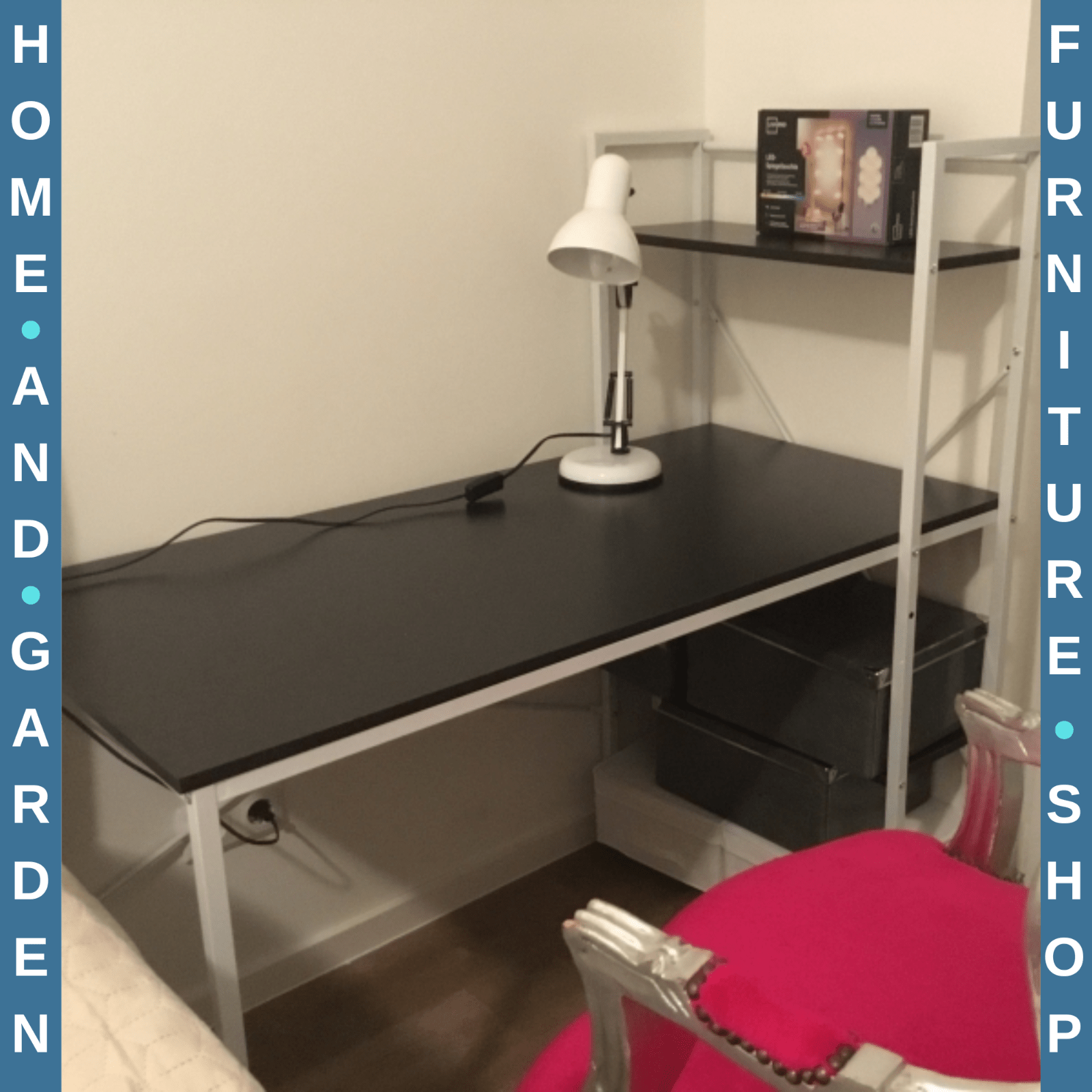 Computer Desk with Shelves Home Office Study Desk Writing Table Workstation Desk - Home and Garden Furniture Shop - rustic - furniture