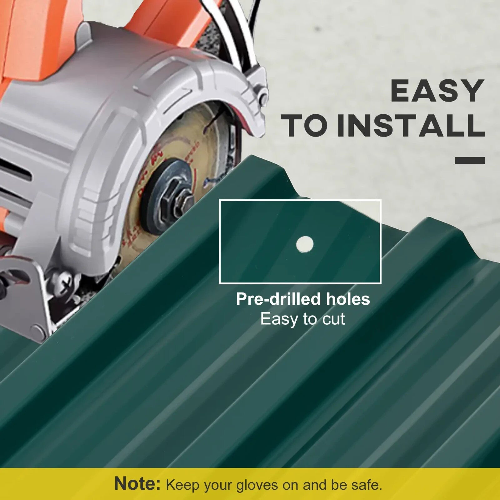 Corrugated Roofing Sheets Pack of 12 Galvanised Metal for Greenhouse Garage Shed - Home and Garden Furniture Shop - rustic - furniture