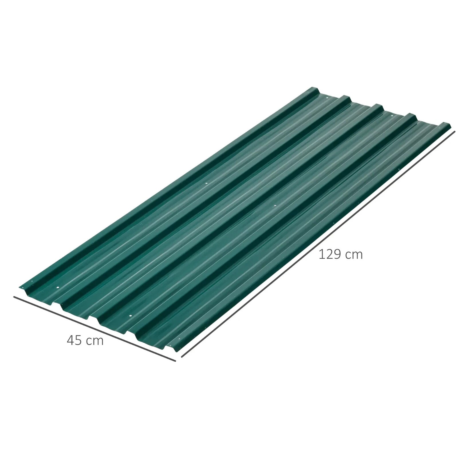 Corrugated Roofing Sheets Pack of 12 Galvanised Metal for Greenhouse Garage Shed - Home and Garden Furniture Shop - rustic - furniture