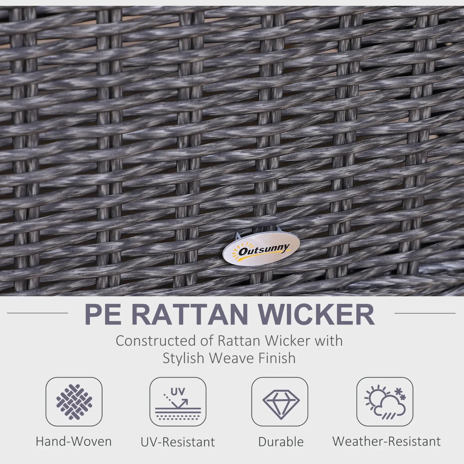 Deluxe 2 Seater Rattan Armchair and Table Set Outdoor Patio Garden Furniture - Home and Garden Furniture Shop - rustic - furniture