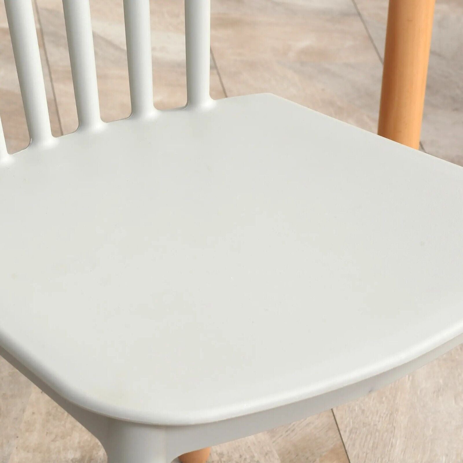 Dining Table With 4 Chairs Wooden Legs Kitchen Dining Table Set for 4 Grey Wood - Home and Garden Furniture Shop - rustic - furniture