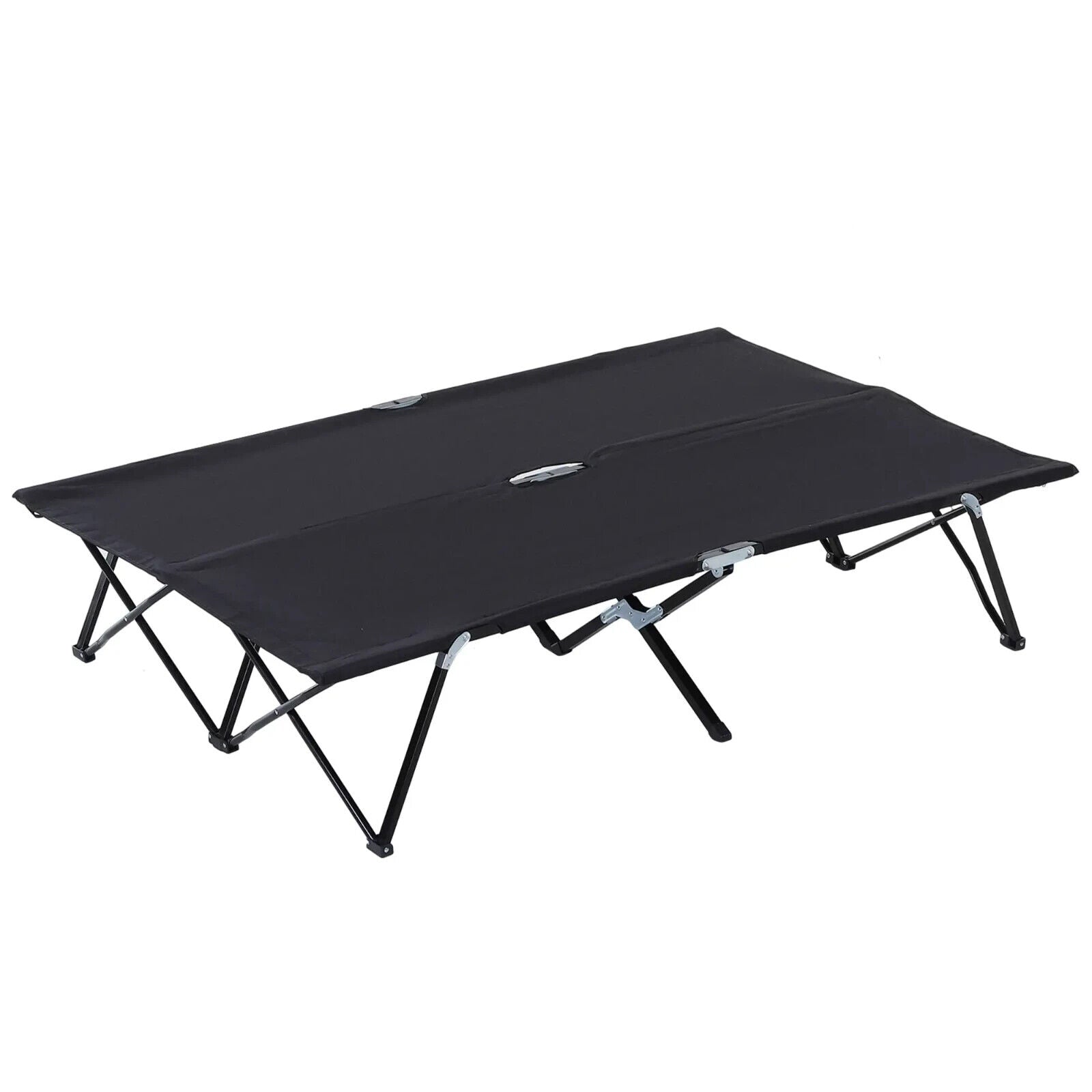 Double Folding Cot Bed with Carry Bag Portable Travel Camp Bed for Hiking Tent - Home and Garden Furniture Shop - #rustic - furniture#