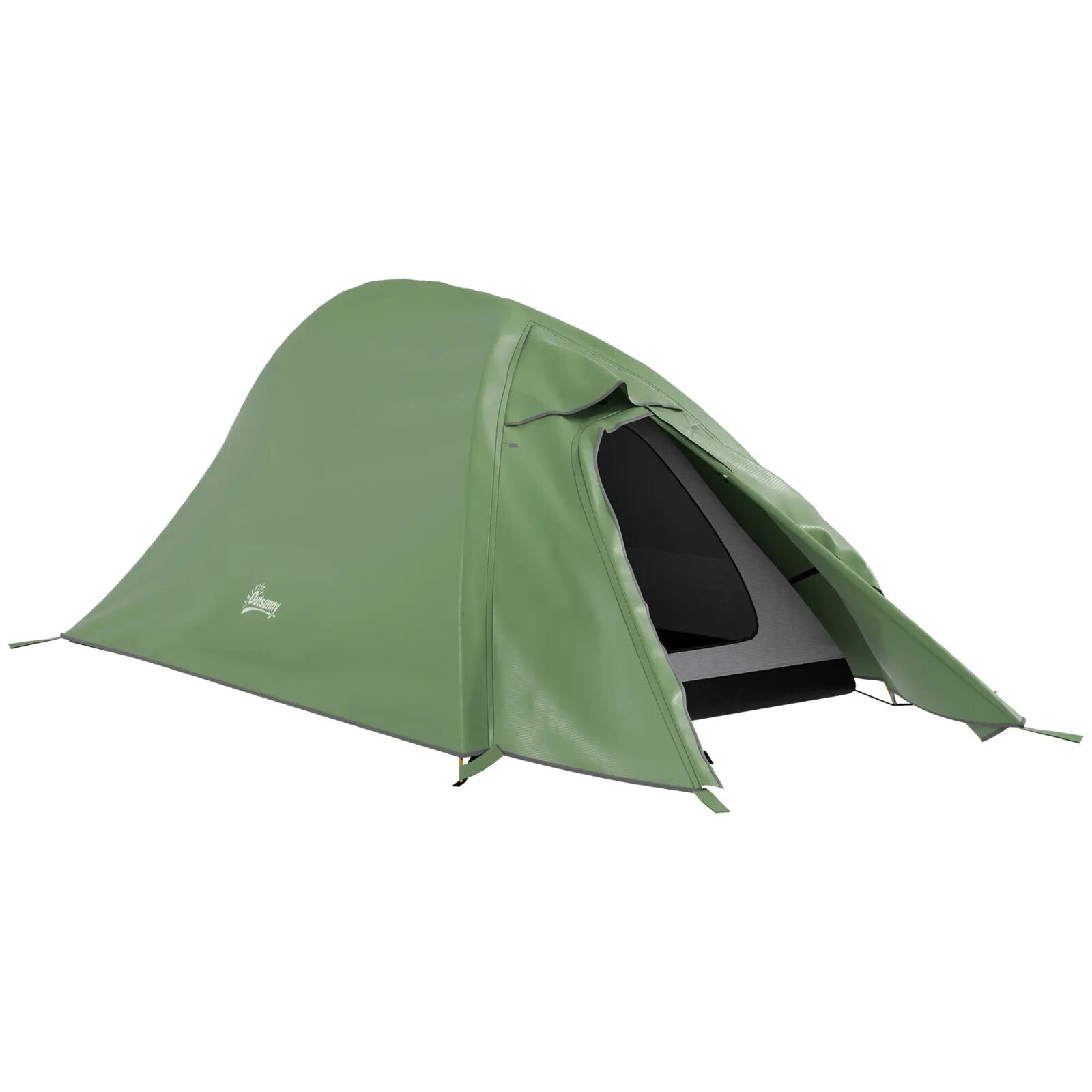 Double Layer Camping Tent 1 to 2 Man Waterproof 2000mm Lightweight w/ Carry Bag - Home and Garden Furniture Shop - rustic - furniture
