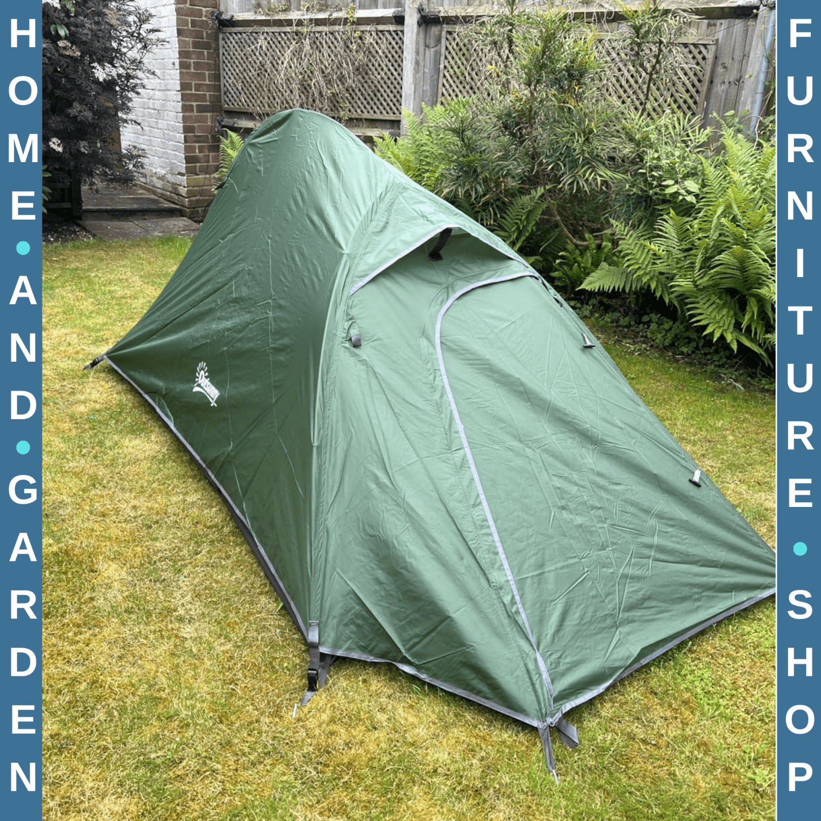 Double Layer Camping Tent 1 to 2 Man Waterproof 2000mm Lightweight w/ Carry Bag - Home and Garden Furniture Shop - rustic - furniture