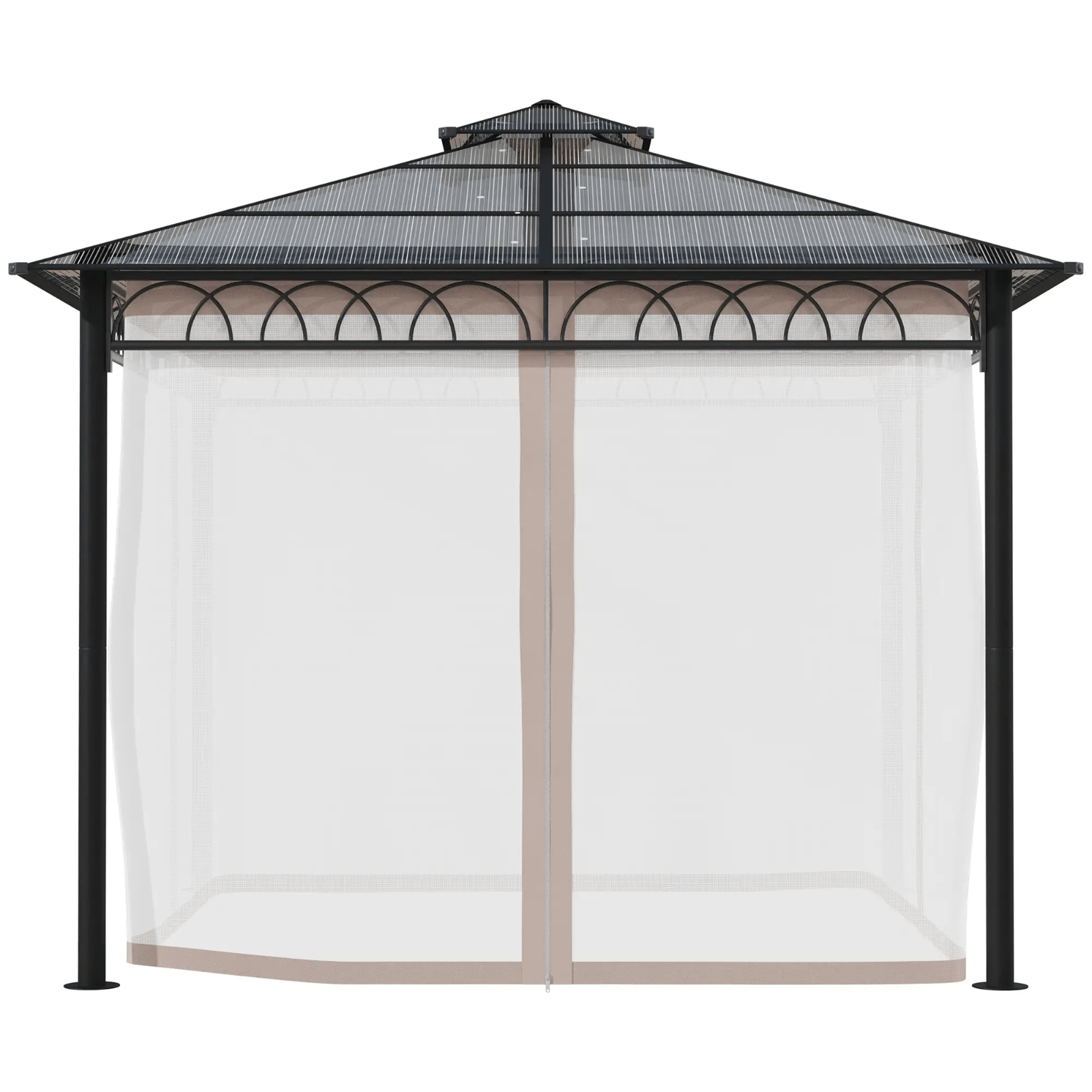 Double Roof Hard Top Gazebo with Sides 3m Party Tent Garden Marquee Patio Cover - Home and Garden Furniture Shop - #rustic - furniture#