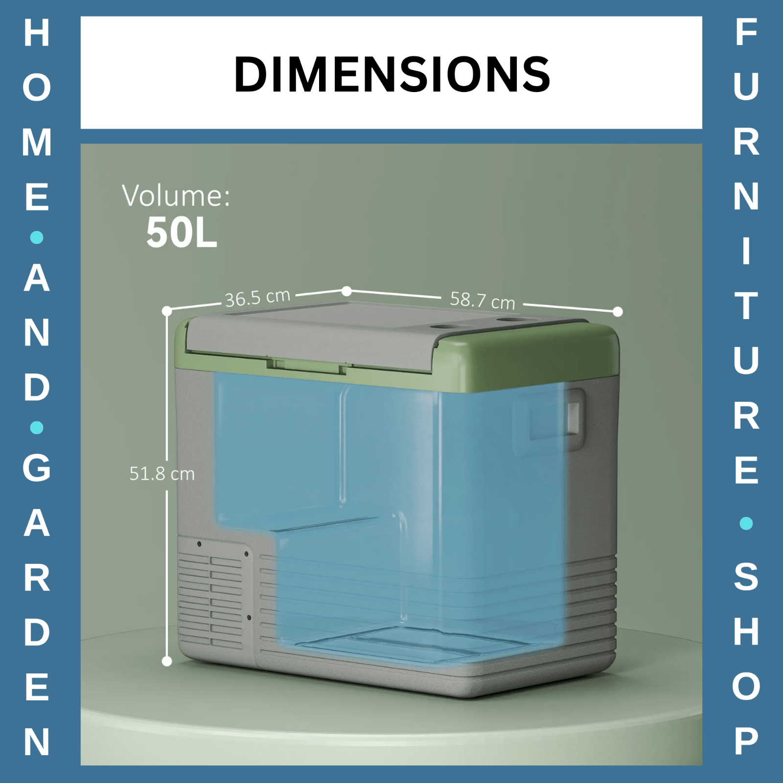 Electric Fridge Compressor Car Fridge Freezer 50L Portable Cooler Box 12v 240v - Home and Garden Furniture Shop - rustic - furniture