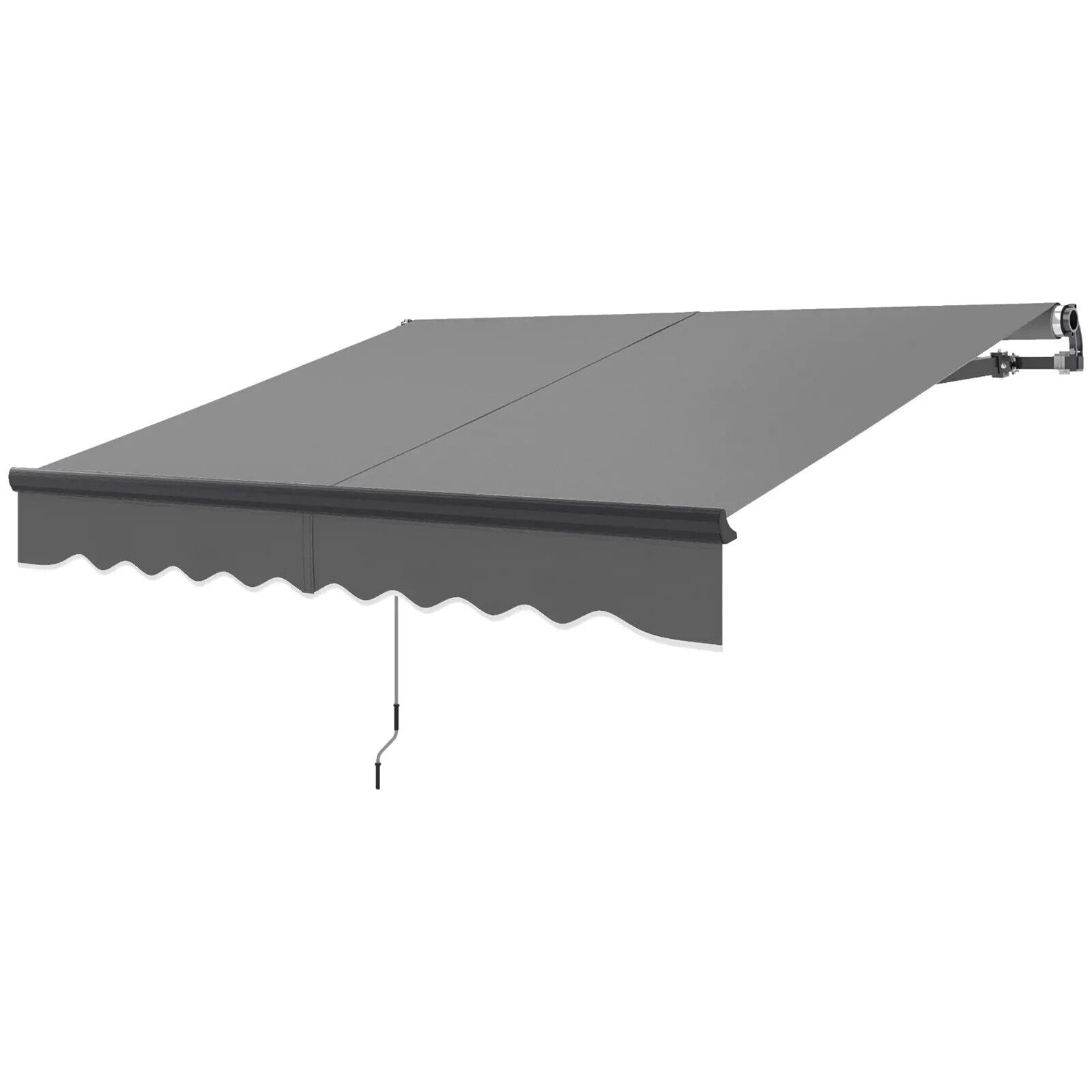Electric Retractable Awning Aluminium Frame 2.5x2m Grey Canopy Sun Shade Shelter - Home and Garden Furniture Shop - #rustic - furniture#