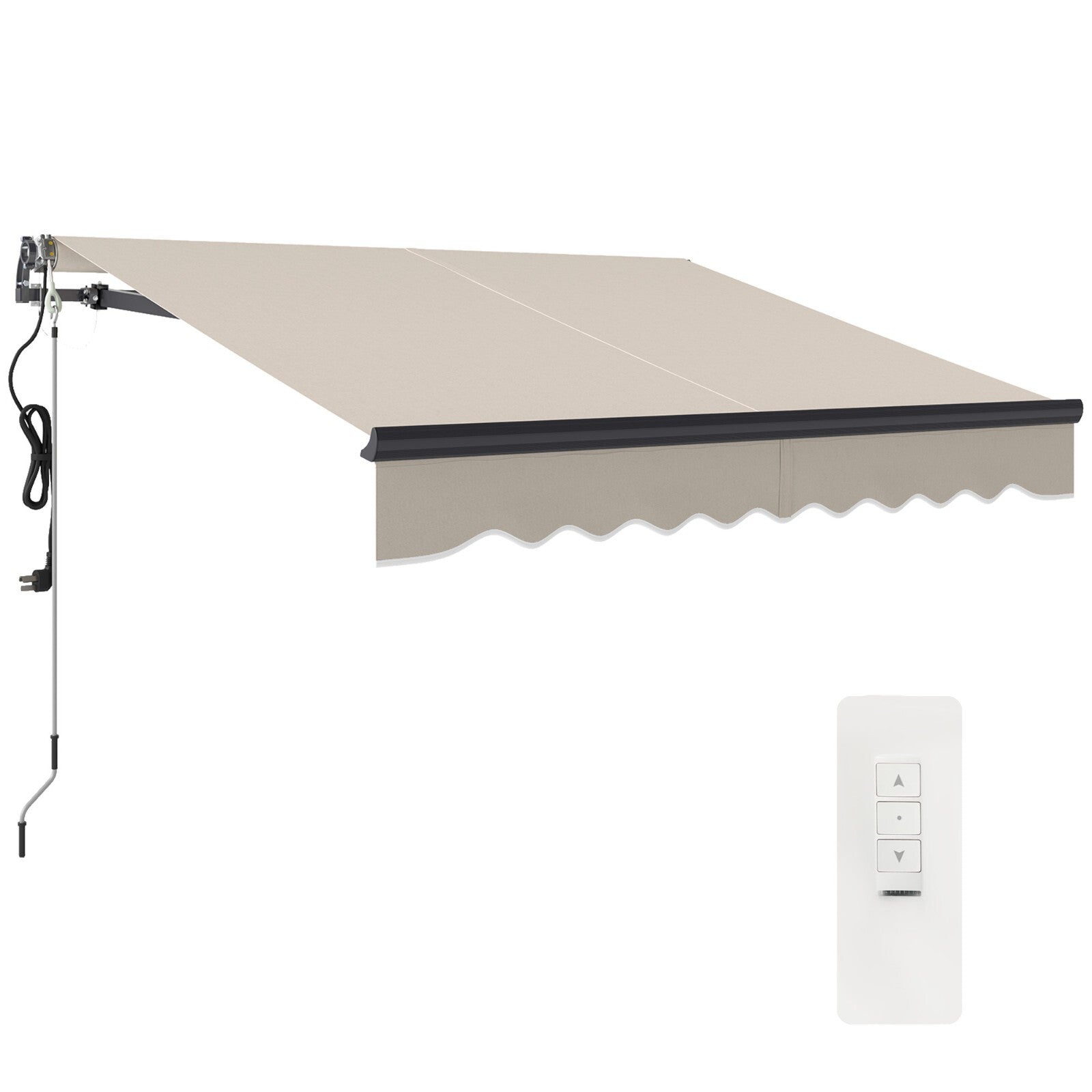 Electric Retractable Garden Awning 2.5x2 m UV Sun Shade Patio Canopy with Remote - Home and Garden Furniture Shop - rustic - furniture