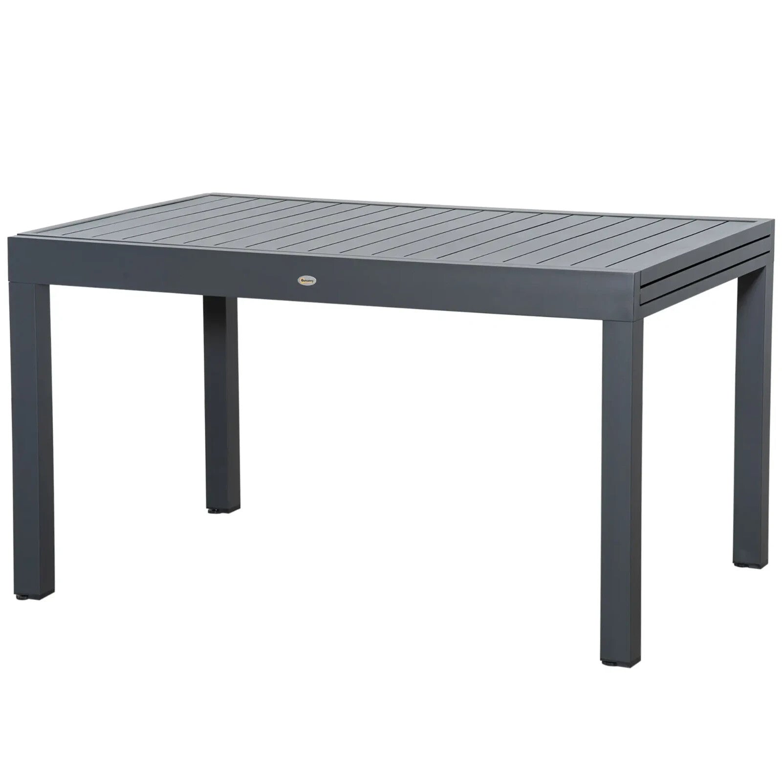 Extendable Garden Table 10 Seater Outdoor Dining Table Aluminium Frame for Patio - Home and Garden Furniture Shop - rustic - furniture