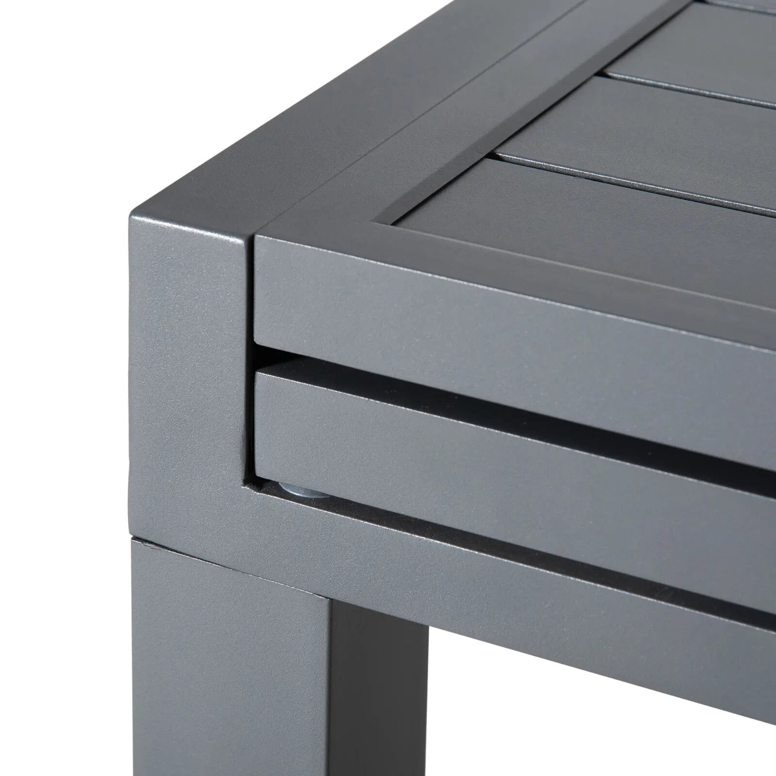 Extendable Garden Table 10 Seater Outdoor Dining Table Aluminium Frame for Patio - Home and Garden Furniture Shop - rustic - furniture