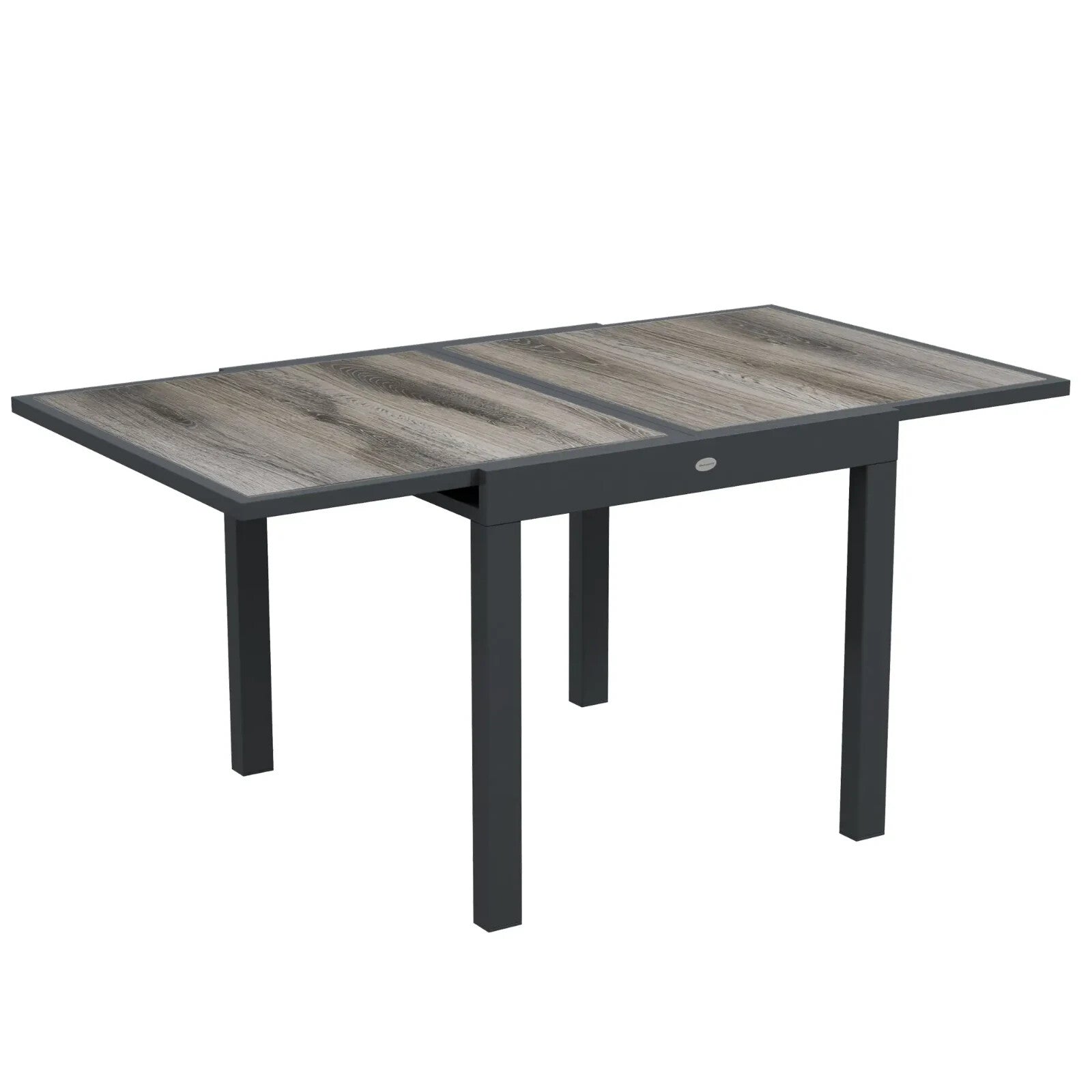 Extending Garden Dining Table for 6 with Aluminium Frame & Plastic Wood Tabletop - Home and Garden Furniture Shop - rustic - furniture