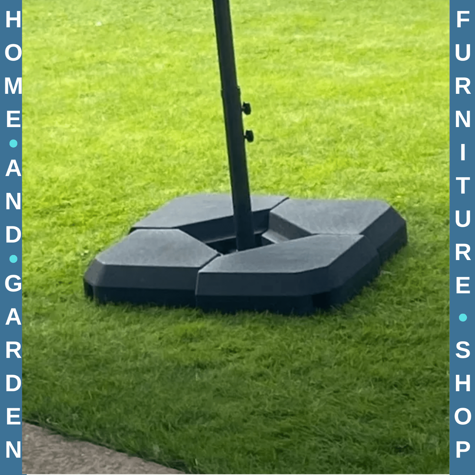 Fillable Parasol Base Weights Outdoor Heavy Duty Garden Umbrella Stand Black - Home and Garden Furniture Shop - rustic - furniture