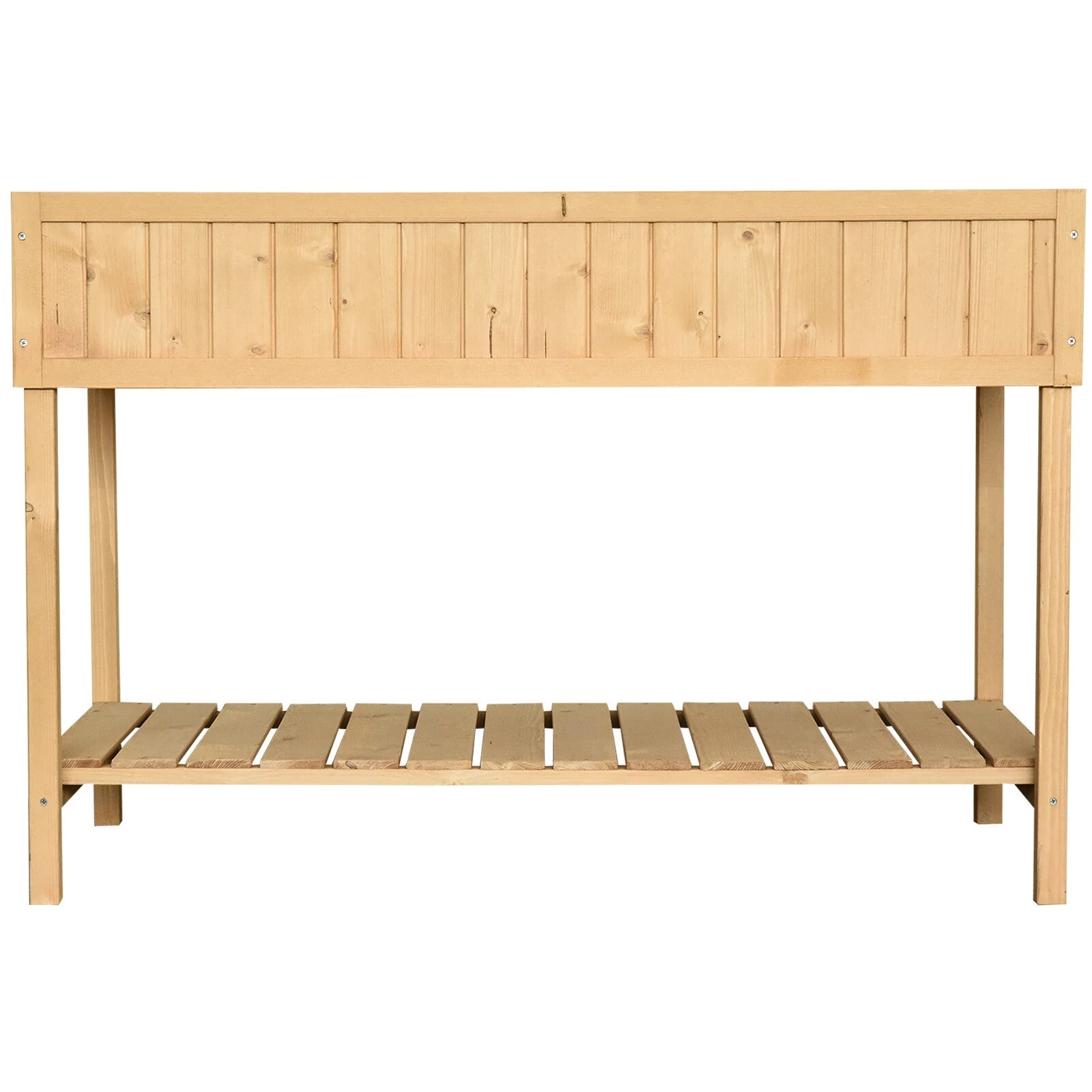 Fir Wood Raised Rectangular 8 Compartment Garden Planter Box or Plant Stand - Home and Garden Furniture Shop - rustic - furniture