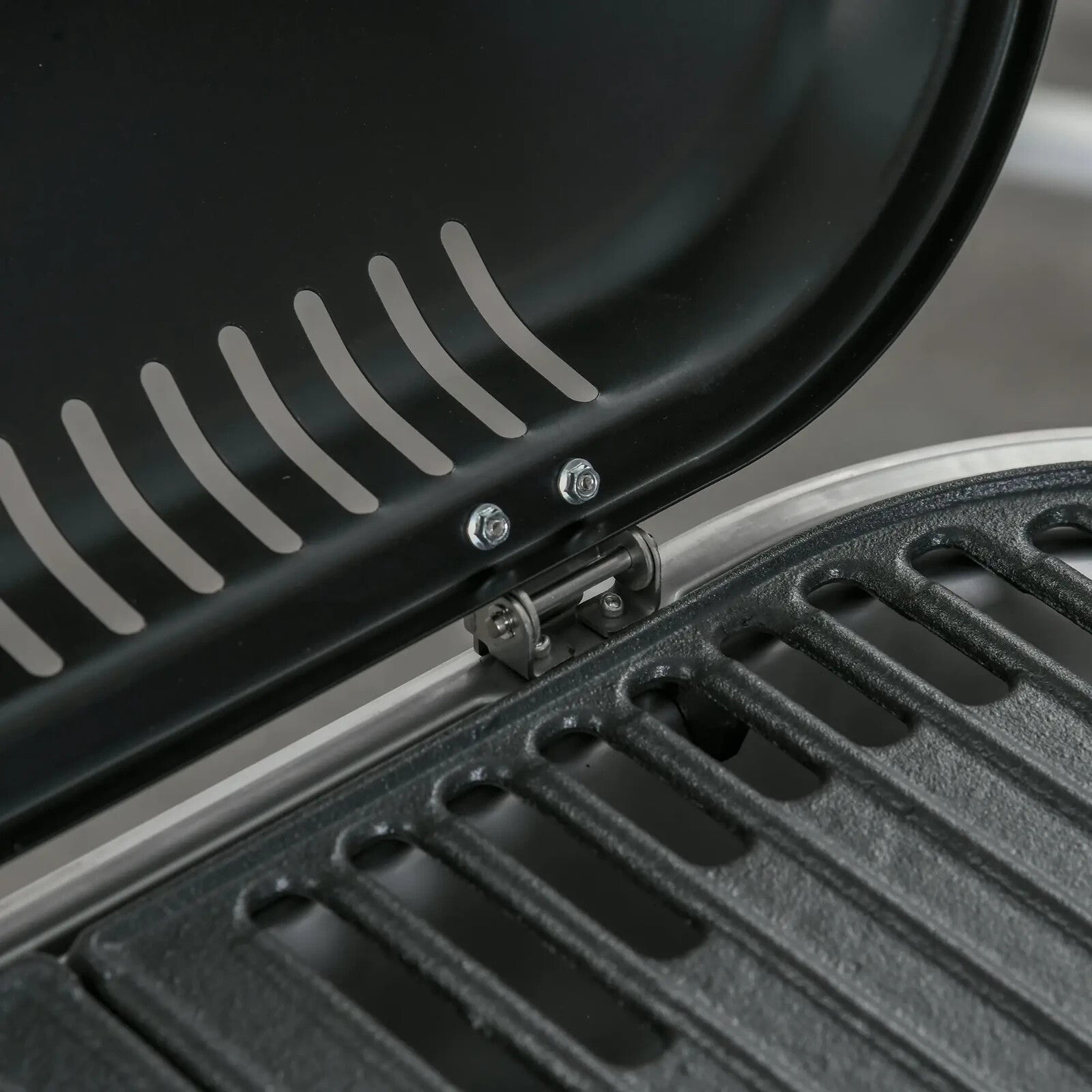 Foldable Gas Barbecue Grill 2 Burner Garden Trolley w/ Lid Side Shelves Ignition - Home and Garden Furniture Shop - rustic - furniture