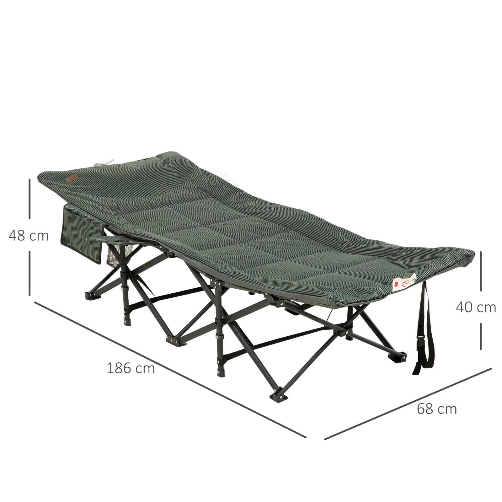 Foldable Padded Sun Lounger Recliner Chair with 170 Degree Backrest & Carry Bag - Home and Garden Furniture Shop - #rustic - furniture#