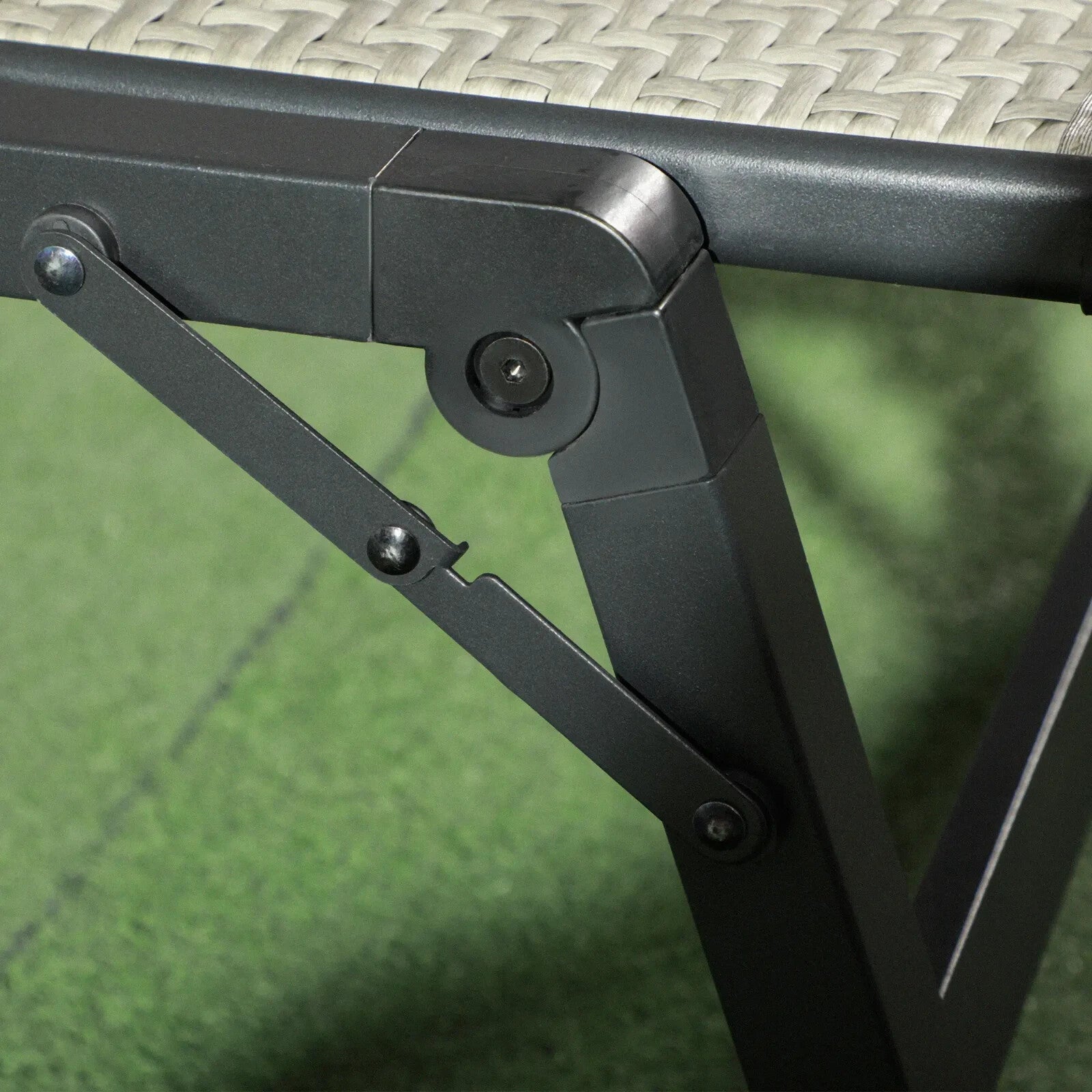 Foldable Rattan Sun Lounger Set of 2 Adjustable Outdoor Recliner Garden Chairs - Home and Garden Furniture Shop - rustic - furniture