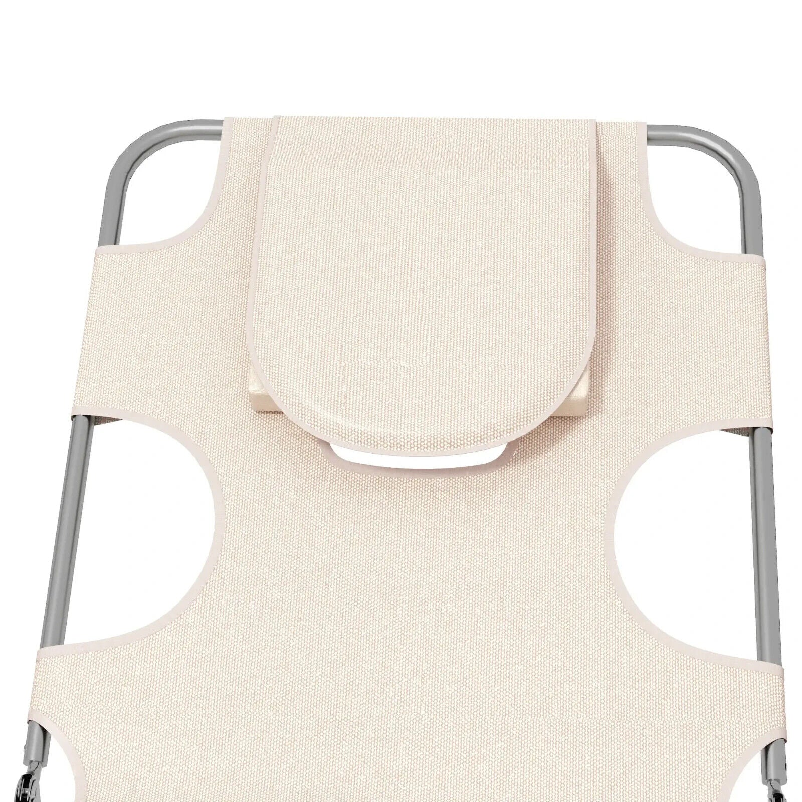 Foldable Sun Lounger Set of 2 Beach Recliners w/ Arm Slots & Adjustable Backrest - Home and Garden Furniture Shop - #rustic - furniture#
