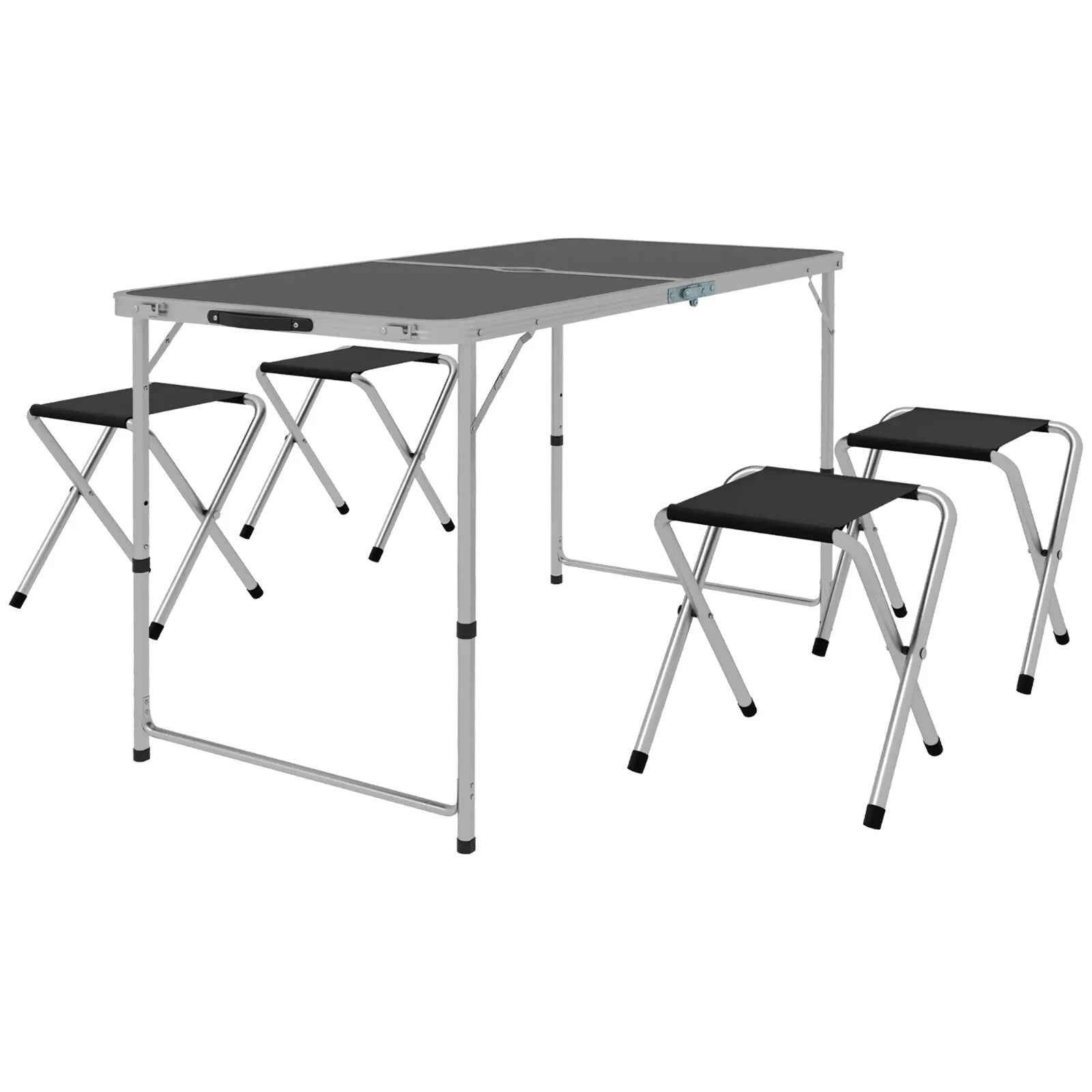 Folding Camping Table and Chairs Set for Outdoor Indoor BBQ Picnic Garden Use - Home and Garden Furniture Shop - rustic - furniture
