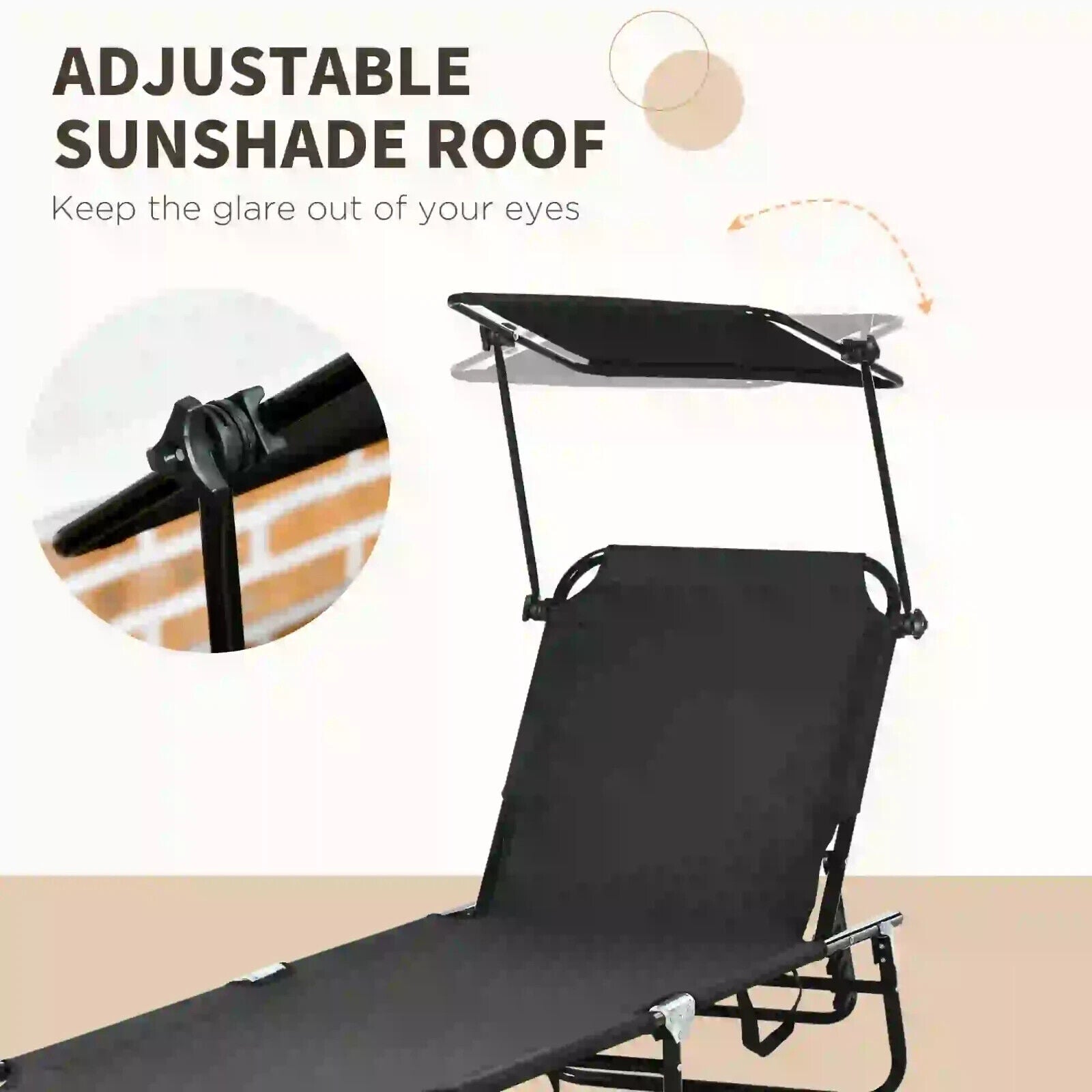 Folding Outdoor Chaise Lounge Pool Chairs with Reclining Back Steel Frame - Home and Garden Furniture Shop - #rustic - furniture#