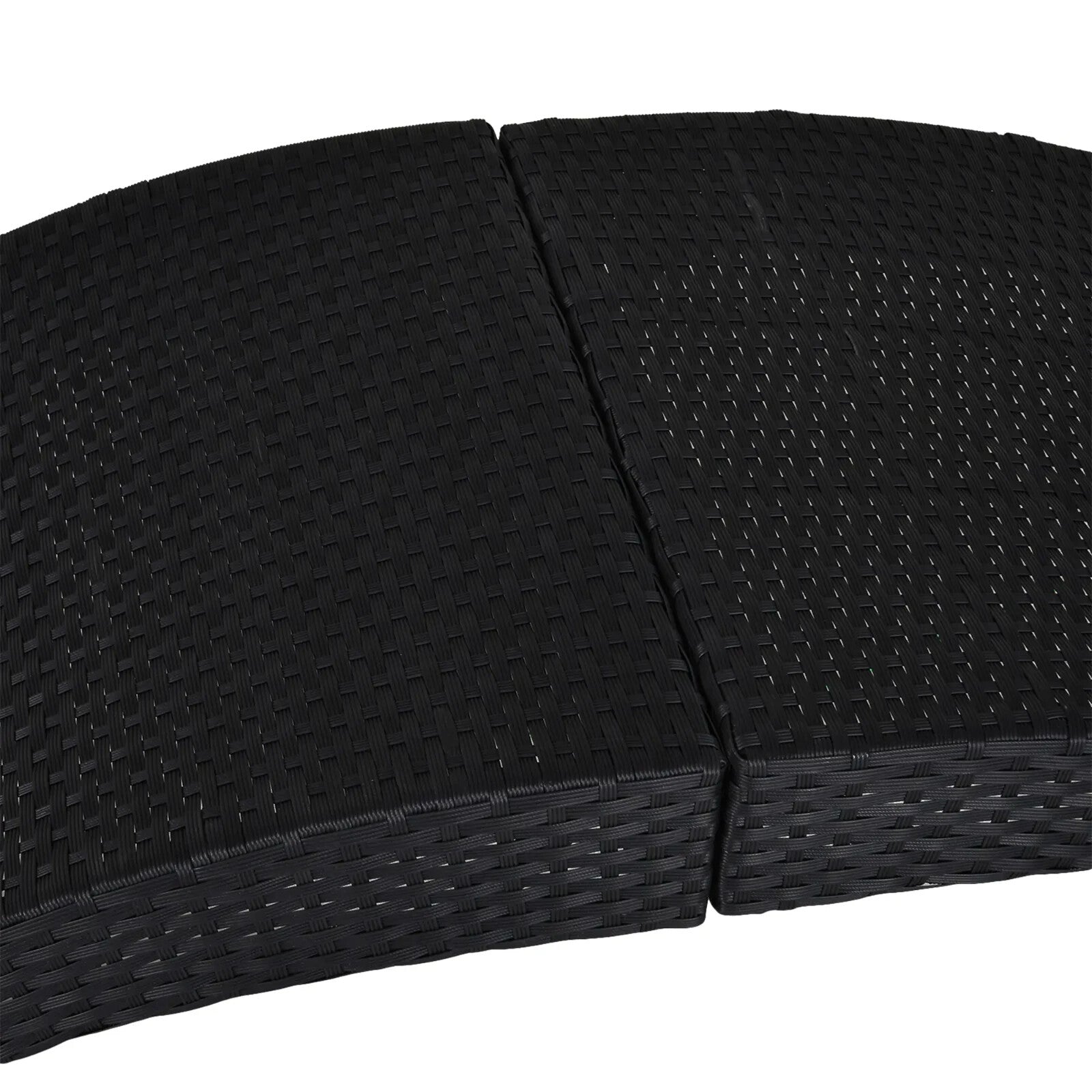 Folding Rattan Sun Lounger Outdoor Garden Reclining Wicker Patio Pool Sunbed - Home and Garden Furniture Shop - rustic - furniture