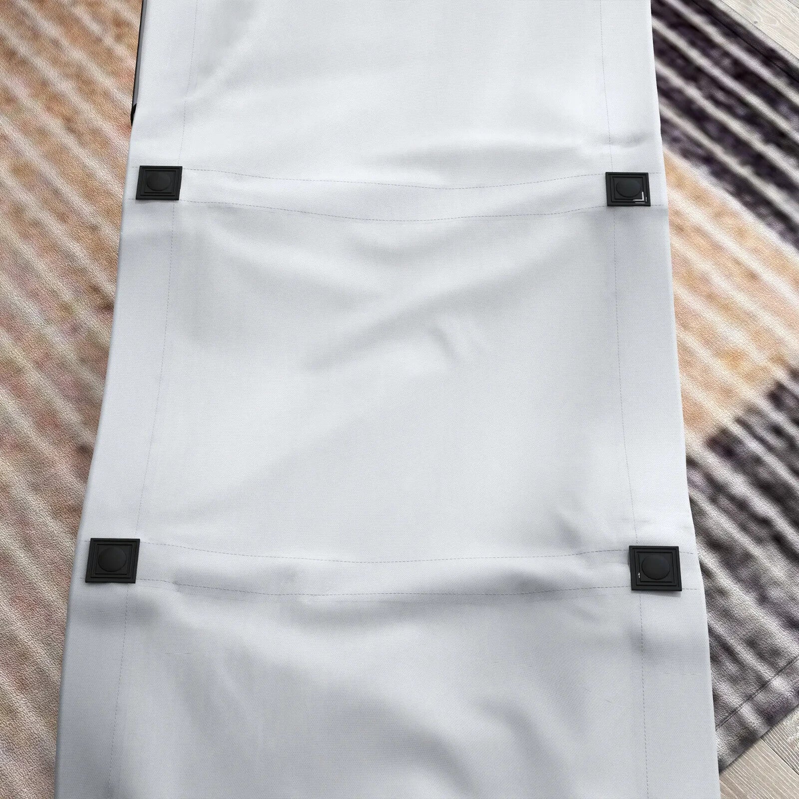 Folding Sun Lounger Chair with Headrest Pocket Adjustable Back Outdoor Beach Bed - Home and Garden Furniture Shop - rustic - furniture