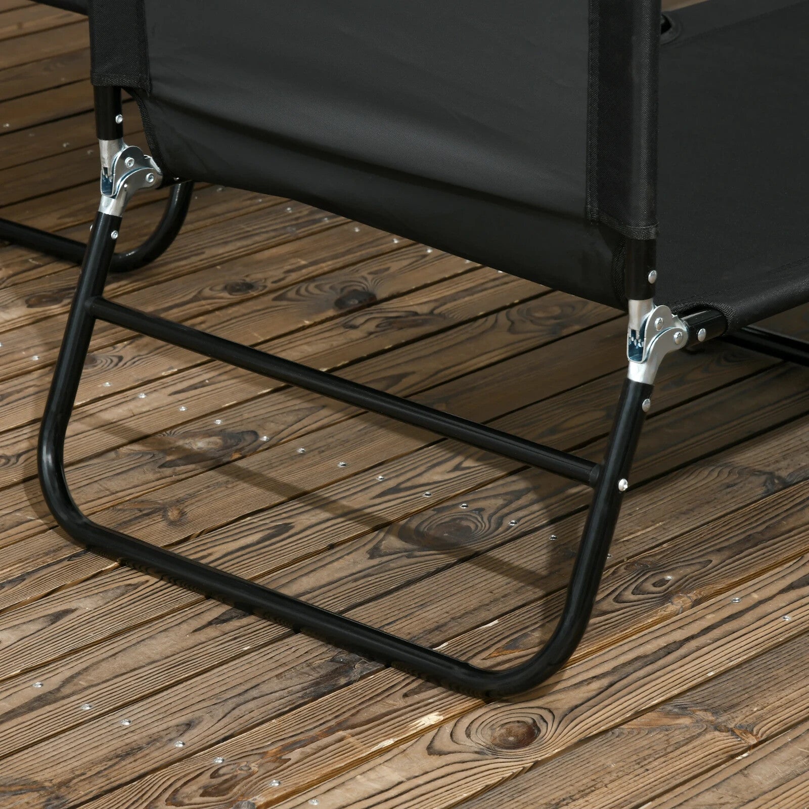 Folding Sun Loungers Set of 2 Reclining Garden Chairs Outdoor Day Bed Furniture - Home and Garden Furniture Shop - rustic - furniture