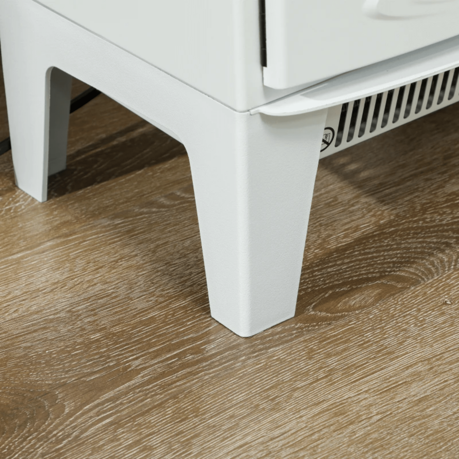 Freestanding Electric Fireplace Heater with Glass Door Flame Effect Living Room - Home and Garden Furniture Shop - rustic - furniture