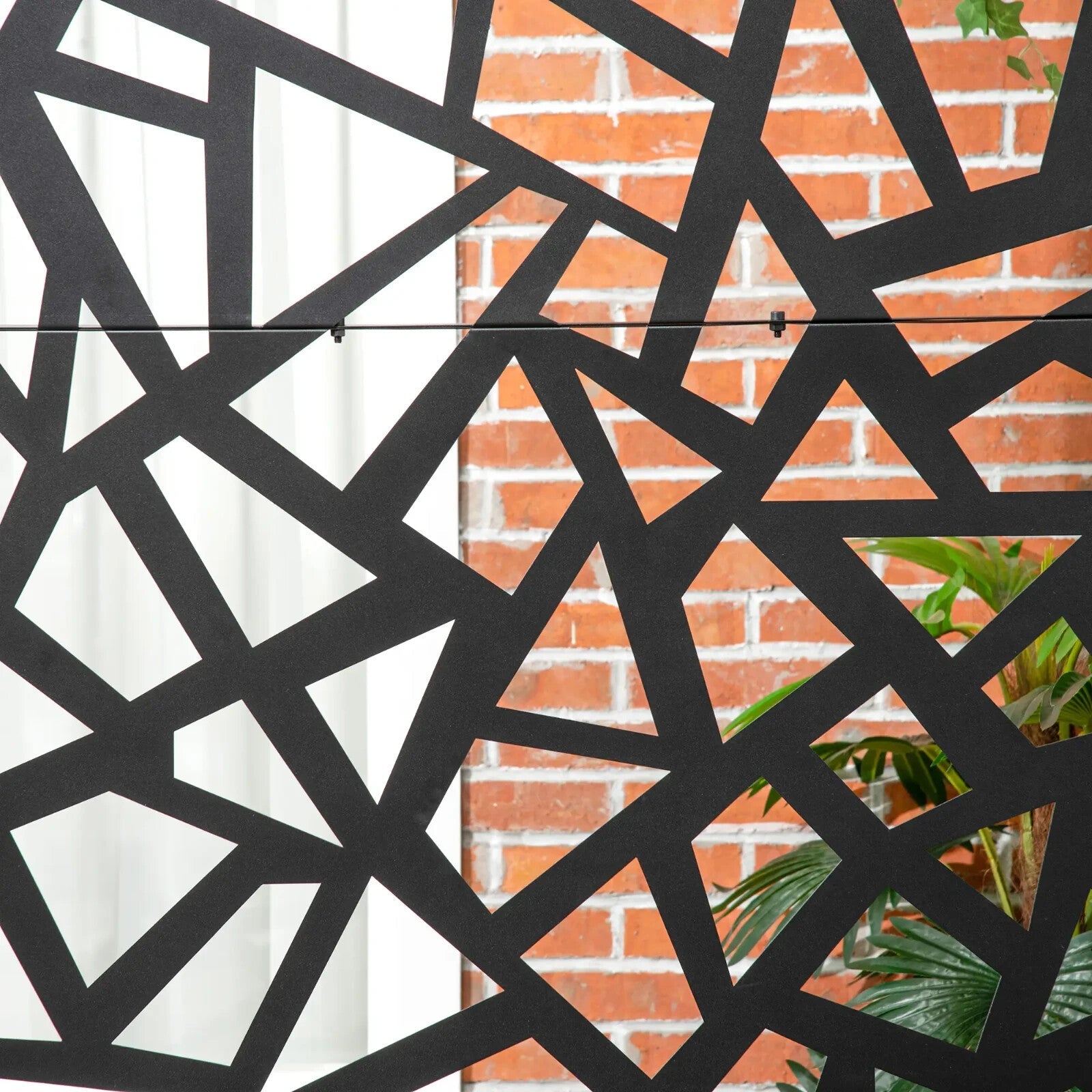 Freestanding Metal Garden Screen - Decorative Outdoor Divider with Screws - Home and Garden Furniture Shop - rustic - furniture