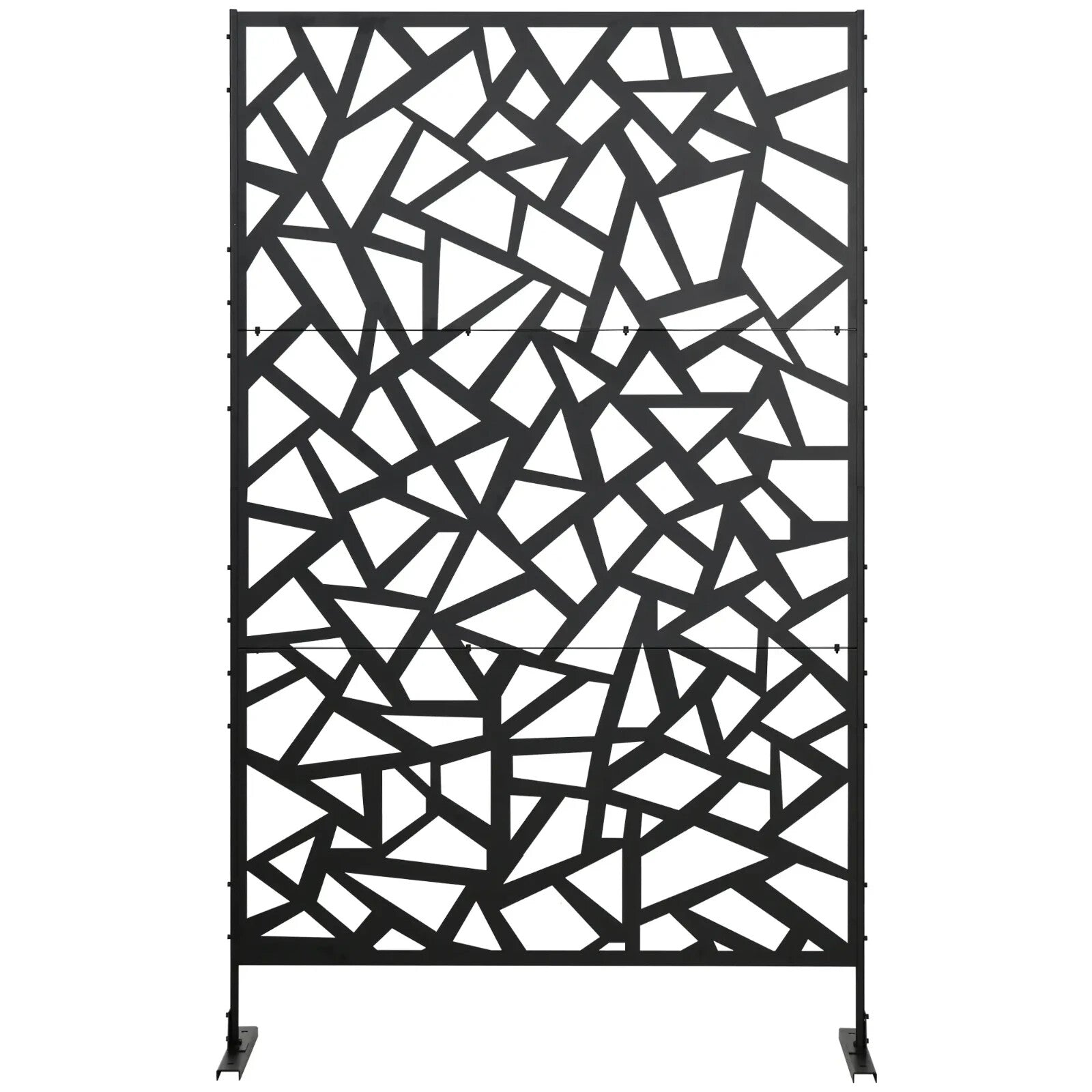 Freestanding Metal Garden Screen - Decorative Outdoor Divider with Screws - Home and Garden Furniture Shop - rustic - furniture