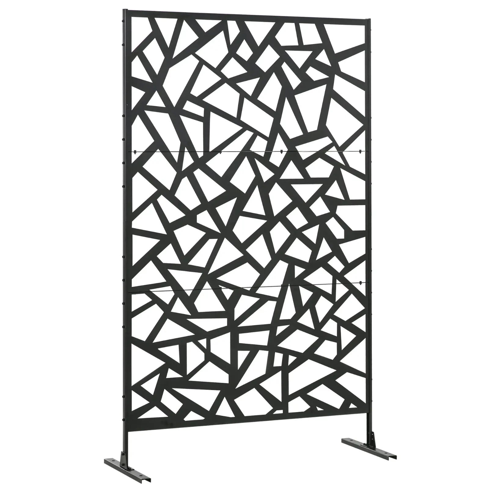 Freestanding Metal Garden Screen - Decorative Outdoor Divider with Screws - Home and Garden Furniture Shop - rustic - furniture